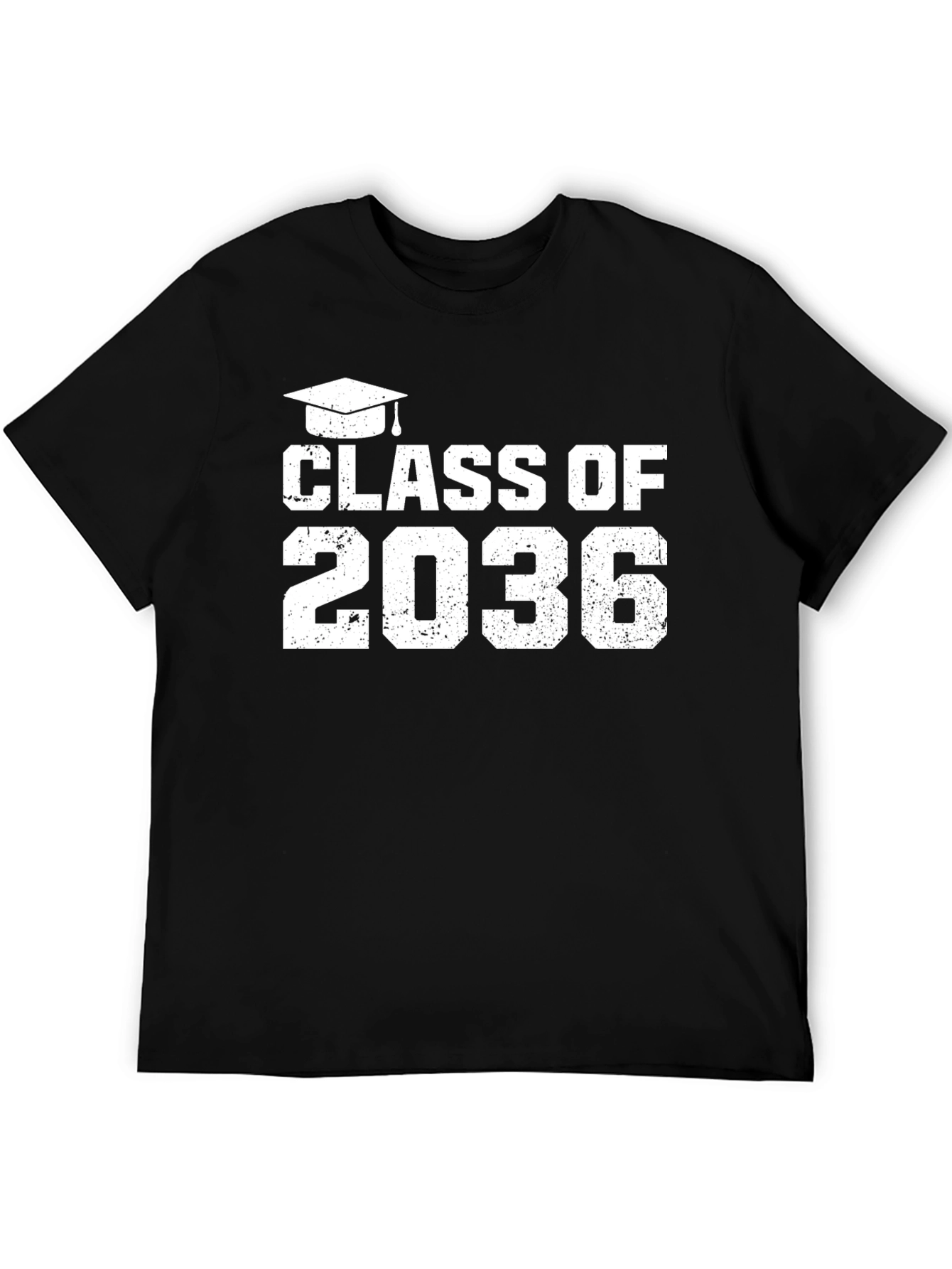 Black Class of 2036 Graduation T-Shirt view 5