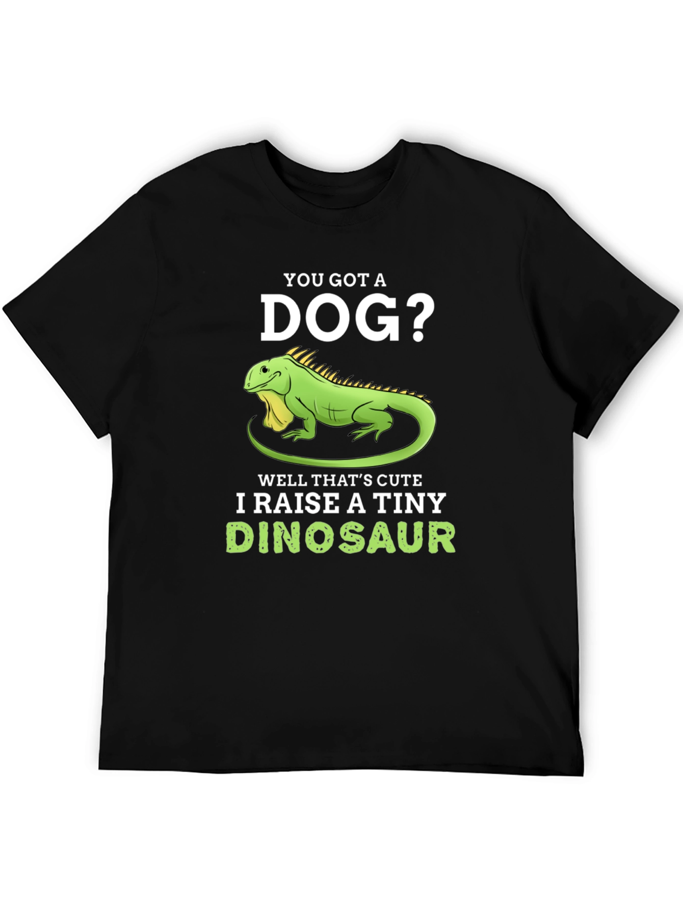 Black I Raise A Tiny Dinosaur T-Shirt, Reptile Lover Tee view 5