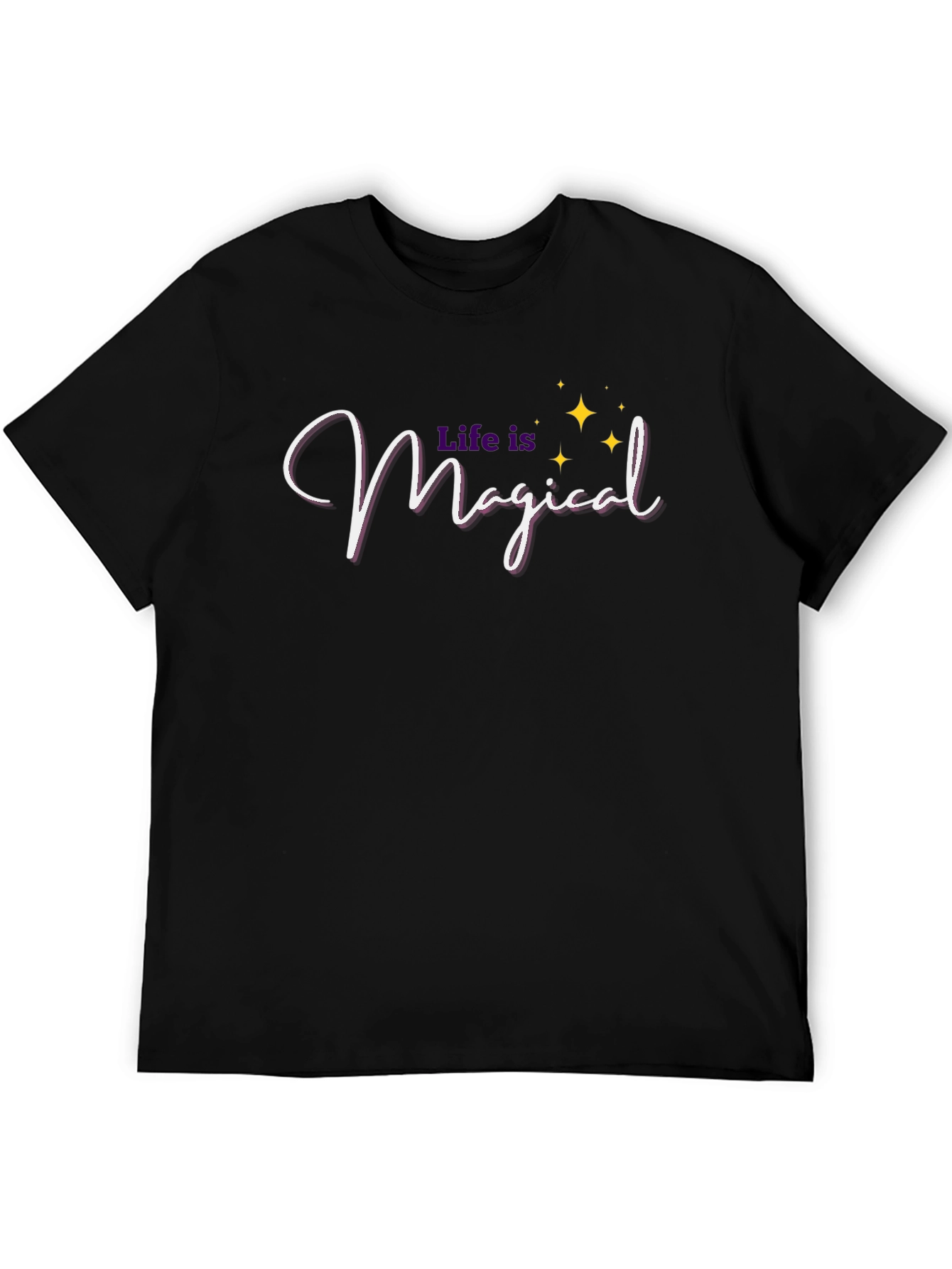 Black Life is Magical T-Shirt - Trendy Graphic Tee view 5