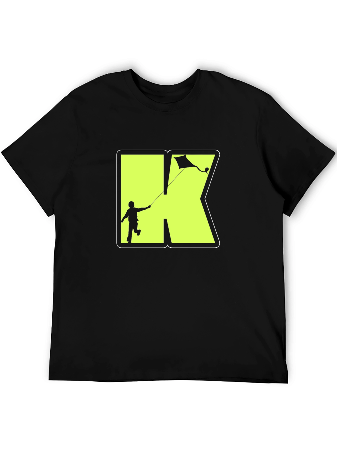 Black Kite Kid Tee: Stylish Cotton Graphic T-Shirt view 5