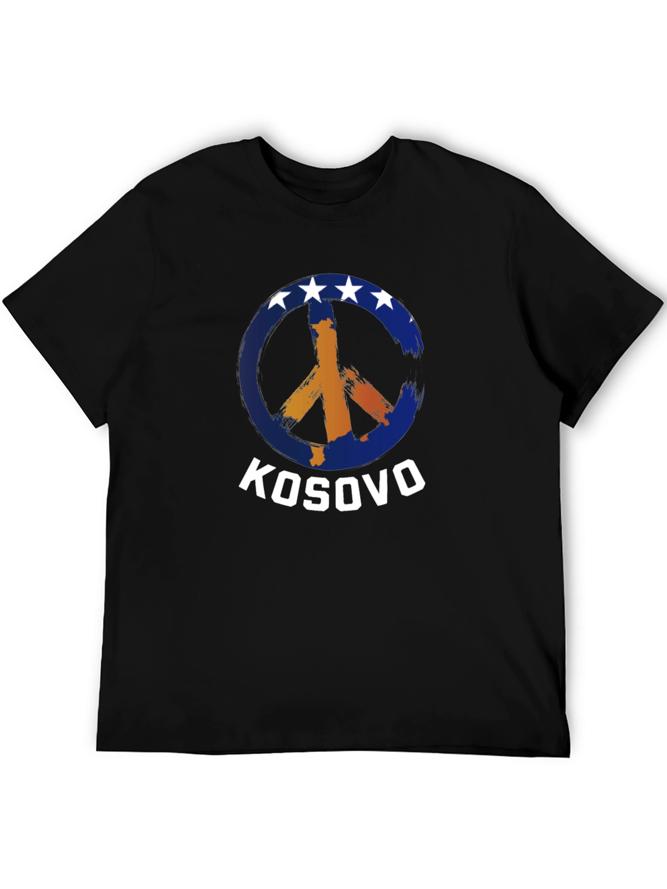 Kosovo Peace Sign Graphic T-Shirt - 5