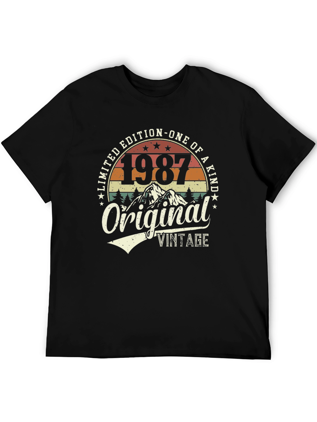 Black 1987 Vintage Limited Edition T-Shirt view 5