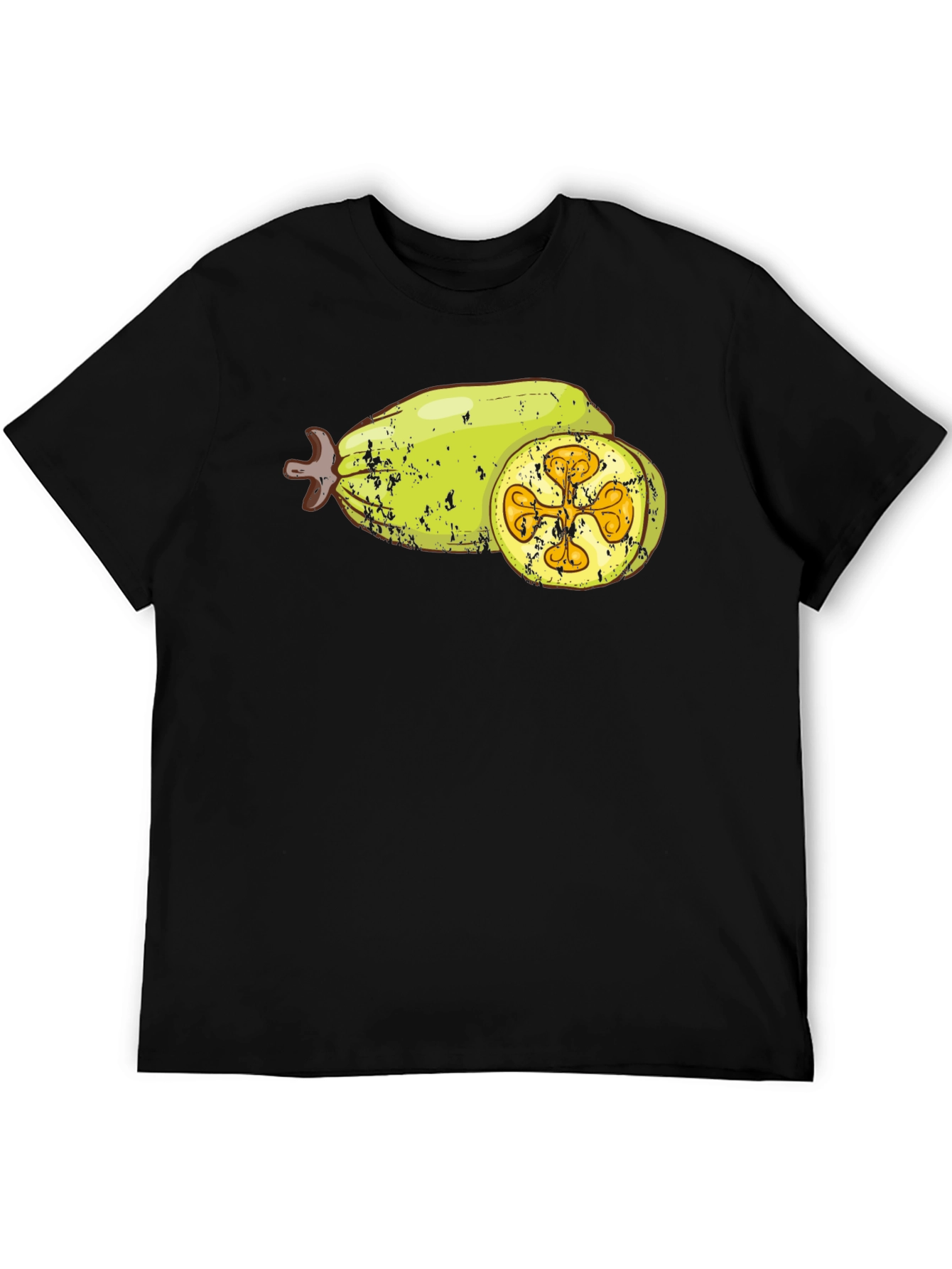 Black Bilimbi Fruit Graphic T-Shirt view 5