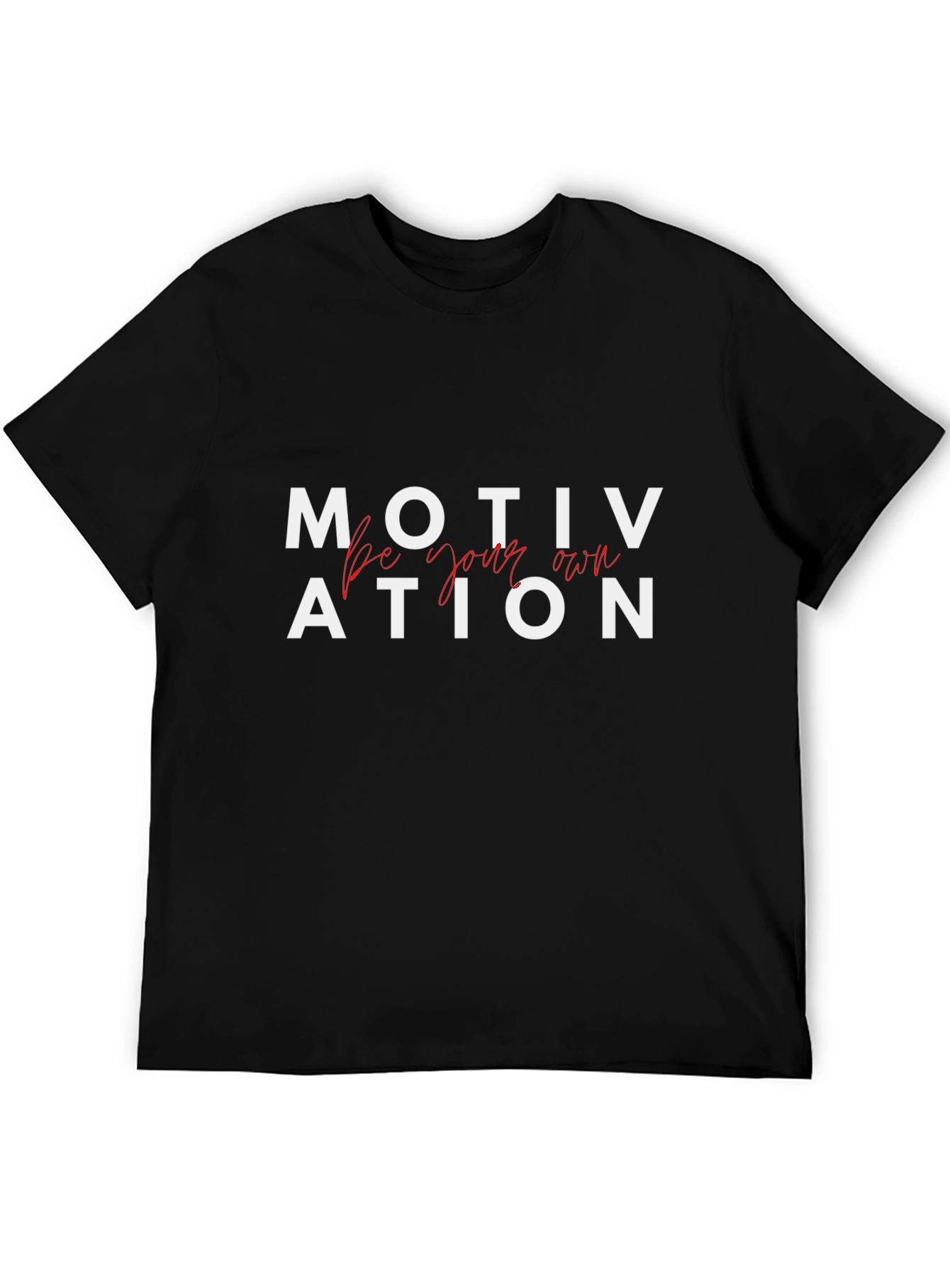 Black Motivational Black Graphic Tee - Be Your Own! view 5