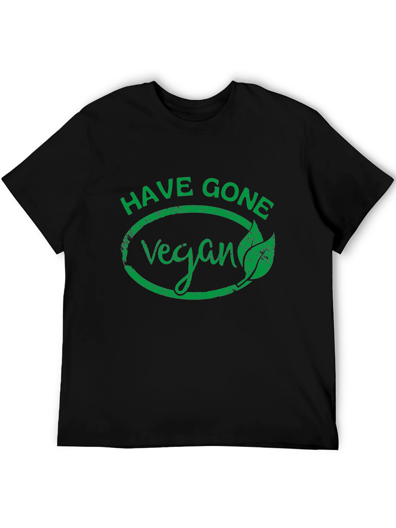 Black Have Gone Vegan T-Shirt - Black view 5