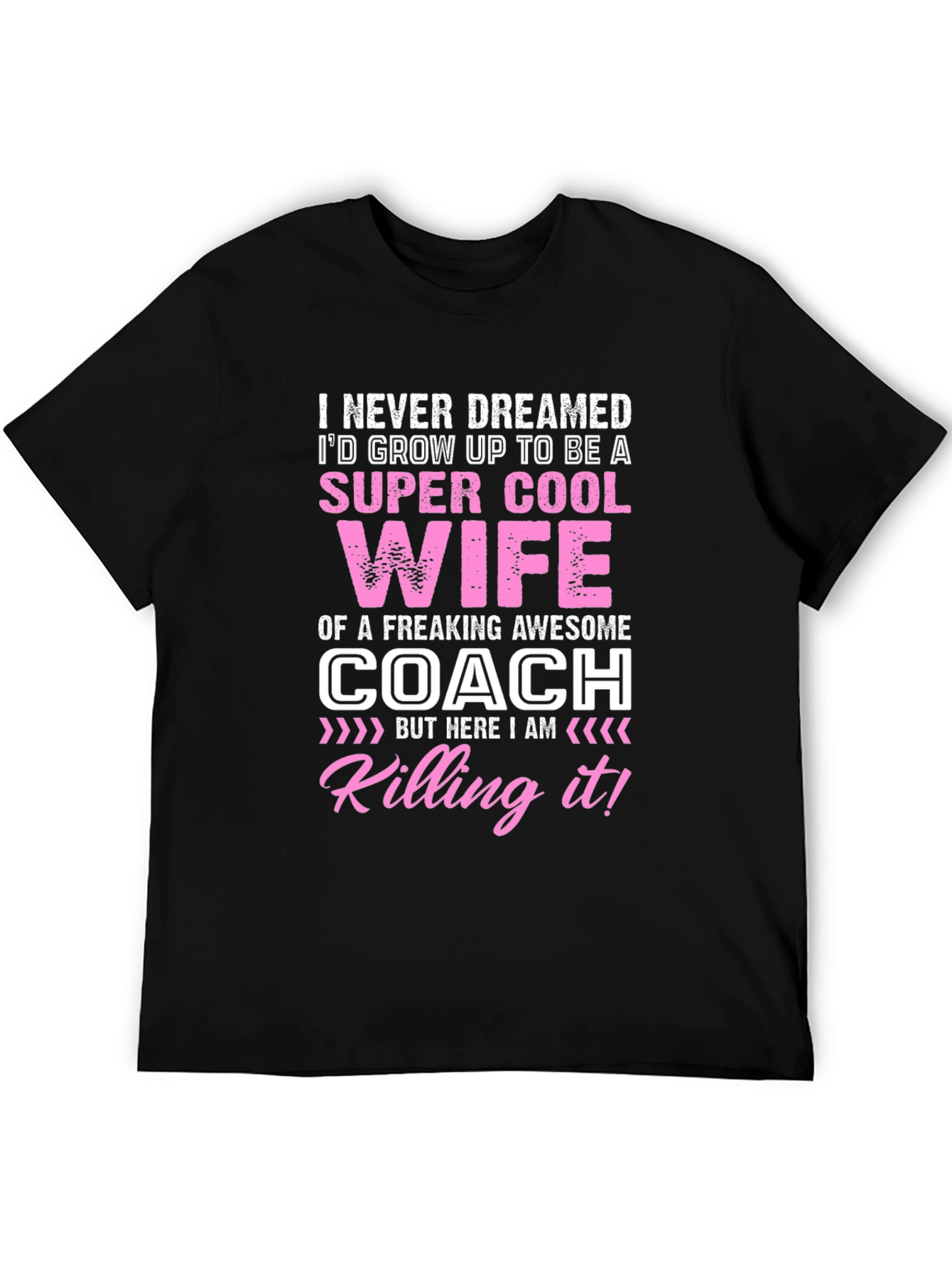 Black Super Cool Coach Wife Graphic T-Shirt view 5