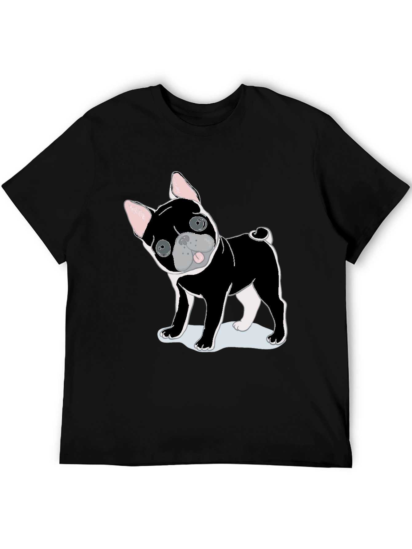 Black Dog Graphic Tee - Cute Puppy Shirt view 5