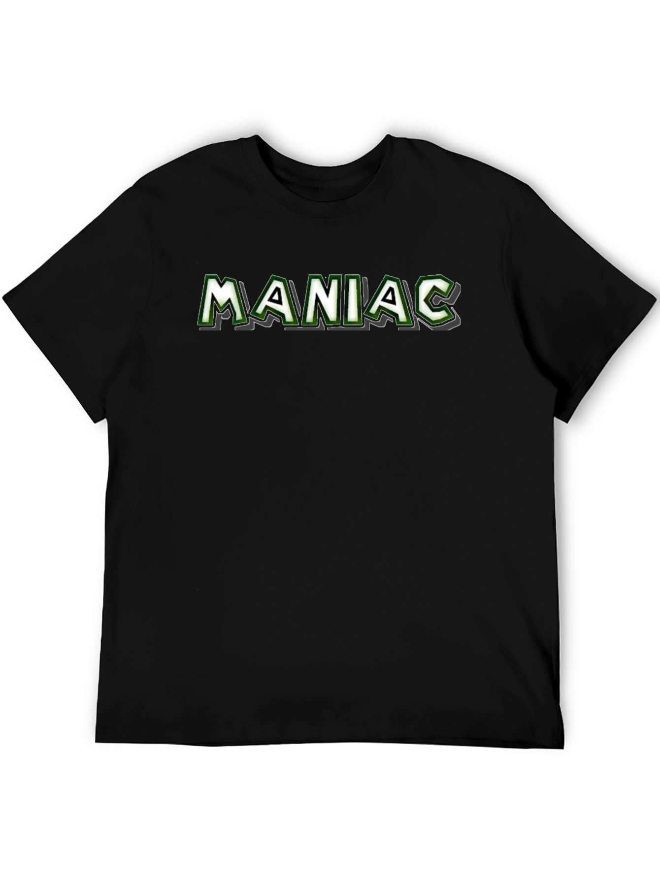 Maniac Graphic Tee - Black Cotton Blend T-Shirt - 5