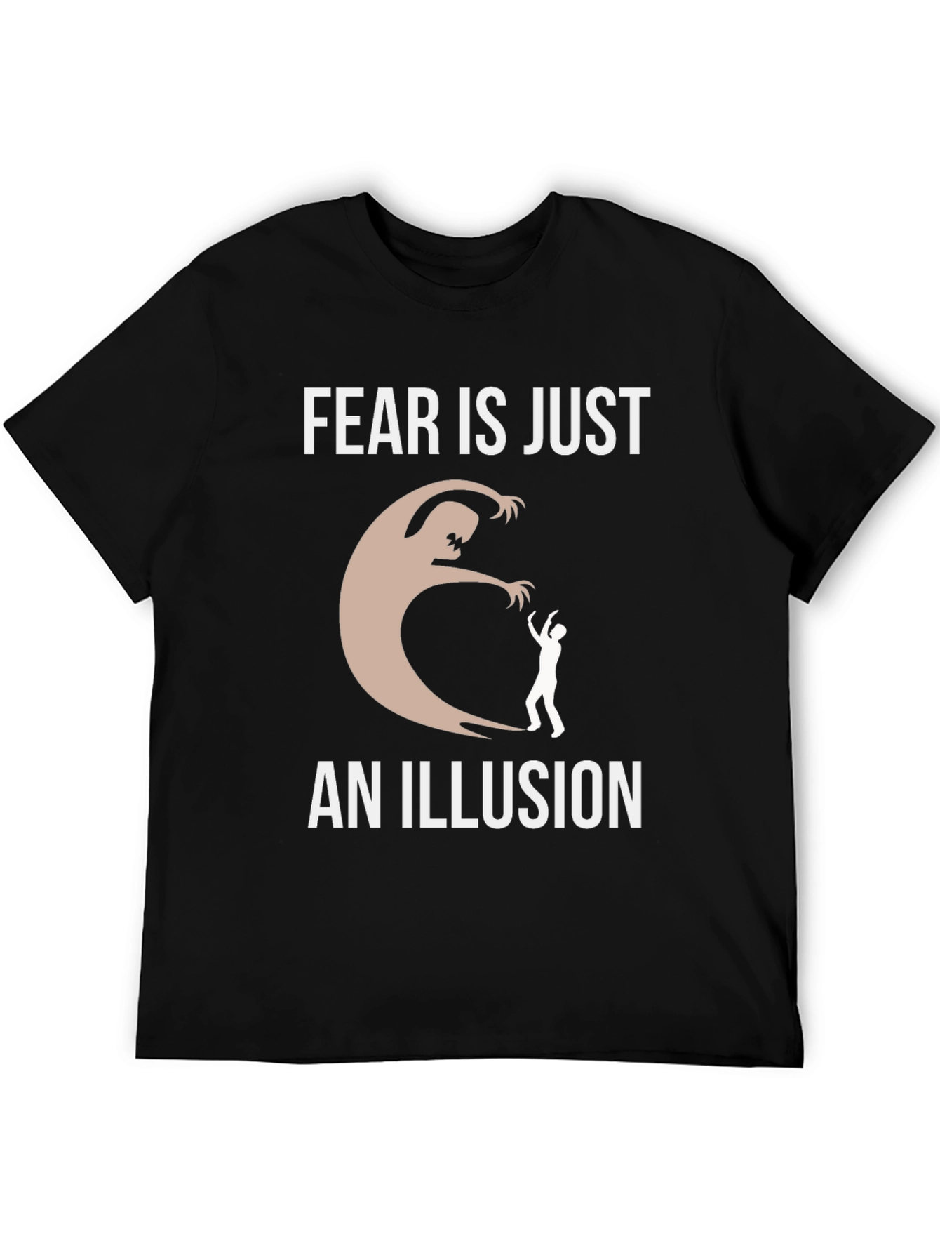 Black Fear Is Just An Illusion Graphic T-Shirt view 5