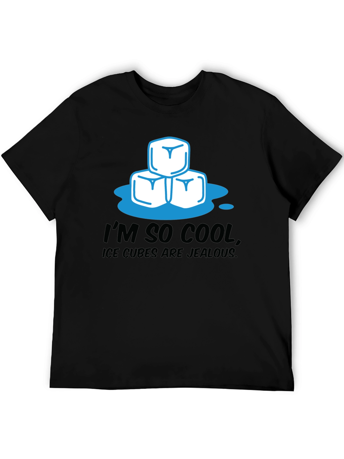 Black I'm So Cool Ice Cubes Graphic Tee view 5