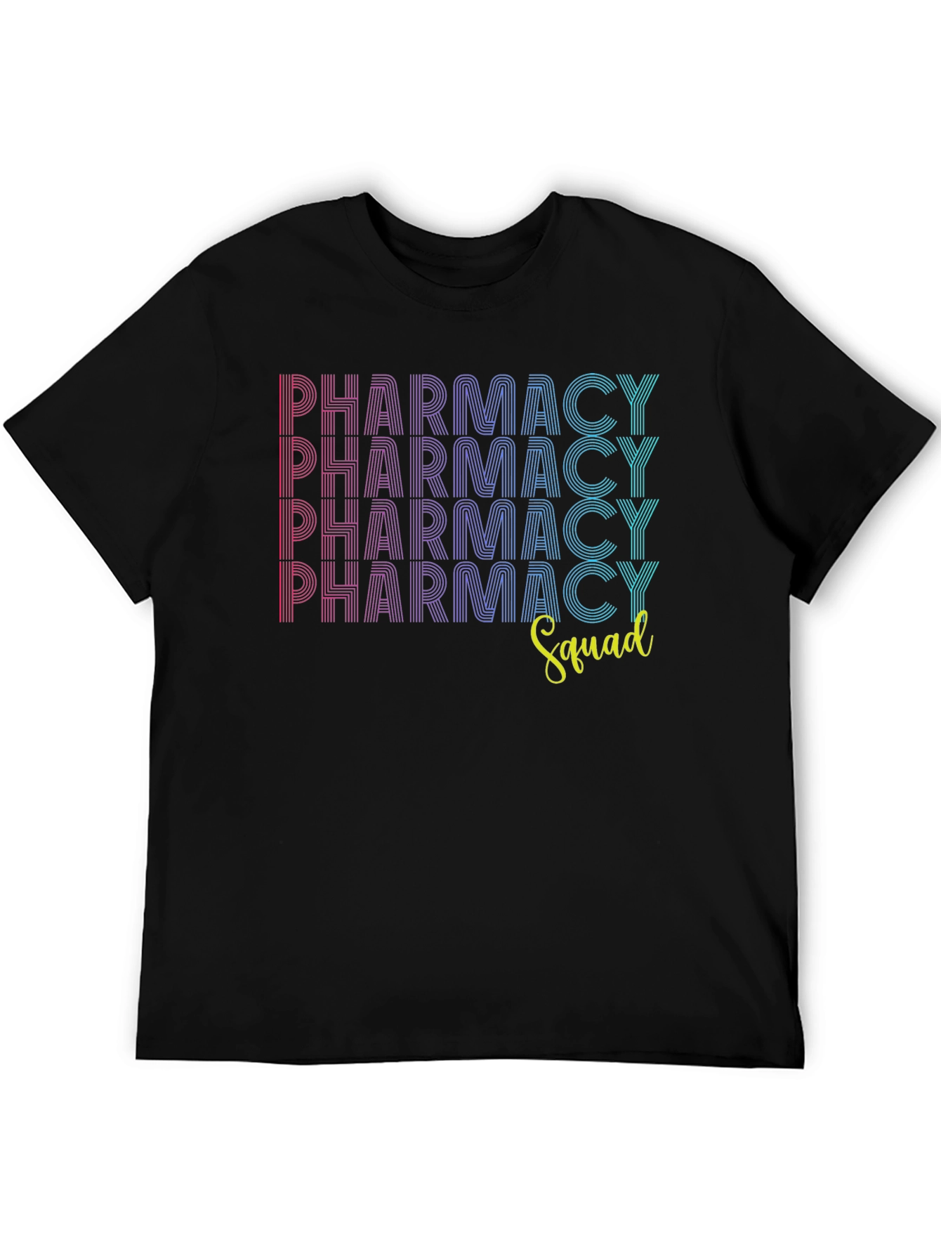 Black Pharmacy Squad Graphic Tee - Trendy & Comfortable view 5