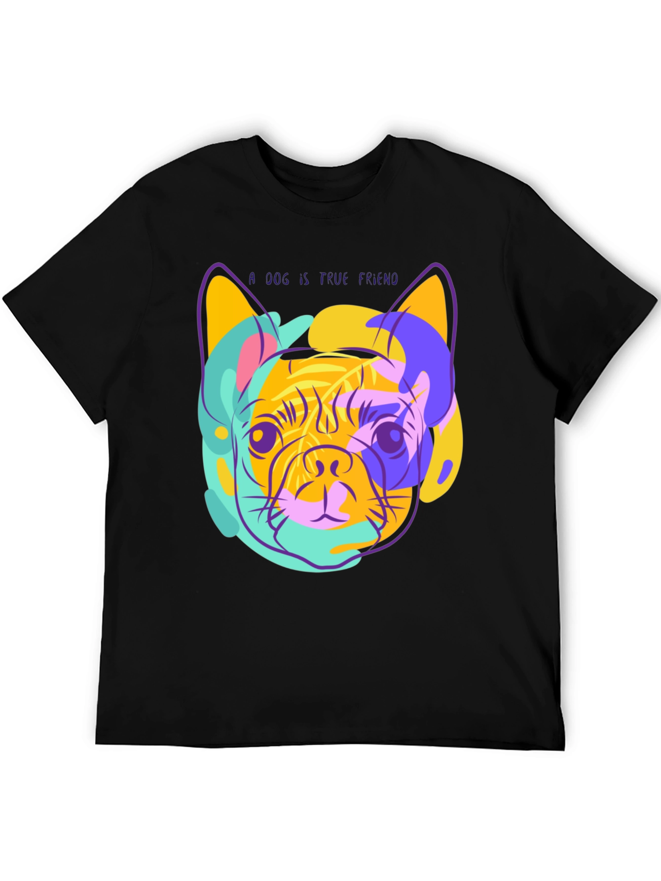 Black Dog is True Friend Graphic Tee view 5