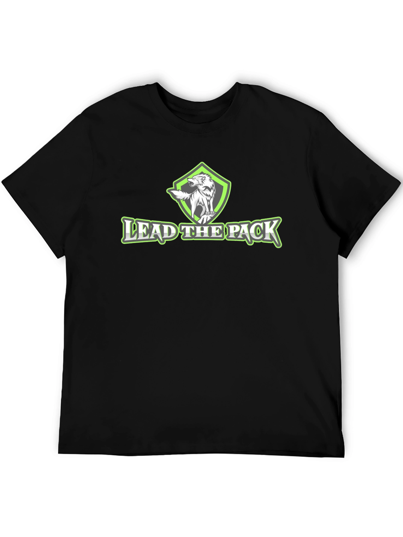Black Lead The Pack Graphic Tee - Black view 5