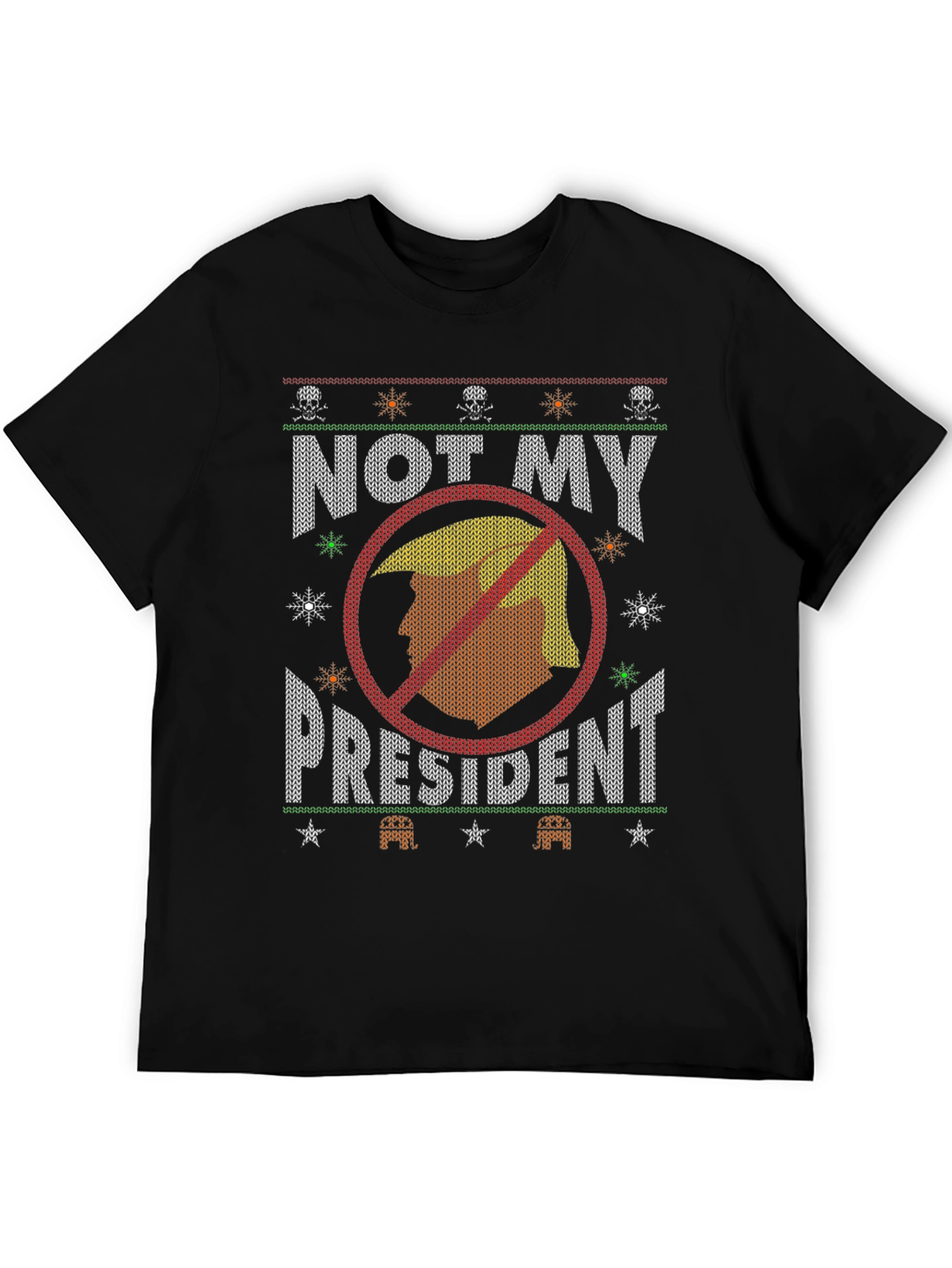 Black "Not My President" Graphic T-Shirt view 5
