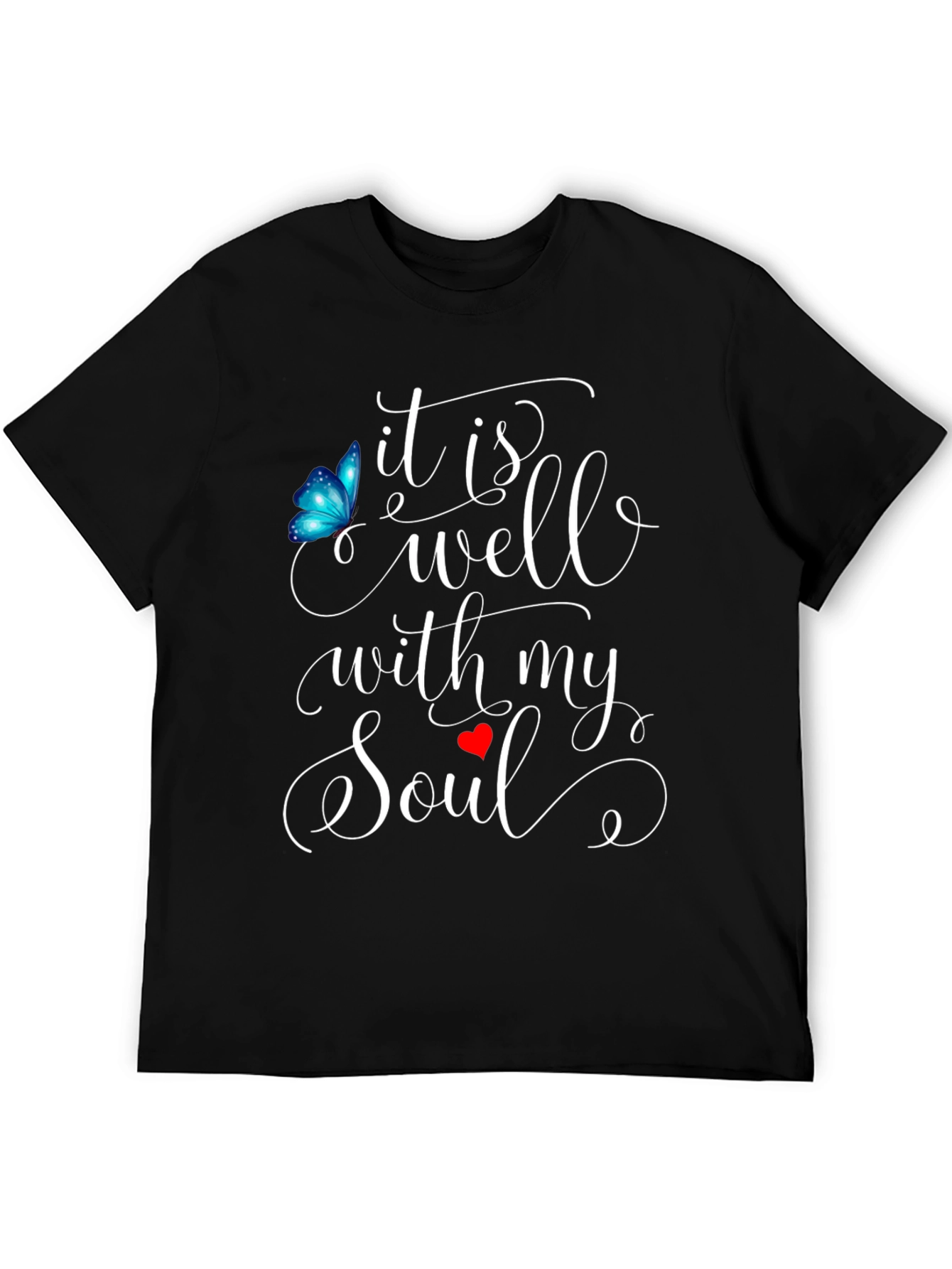 Black It Is Well With My Soul Graphic Tee view 5