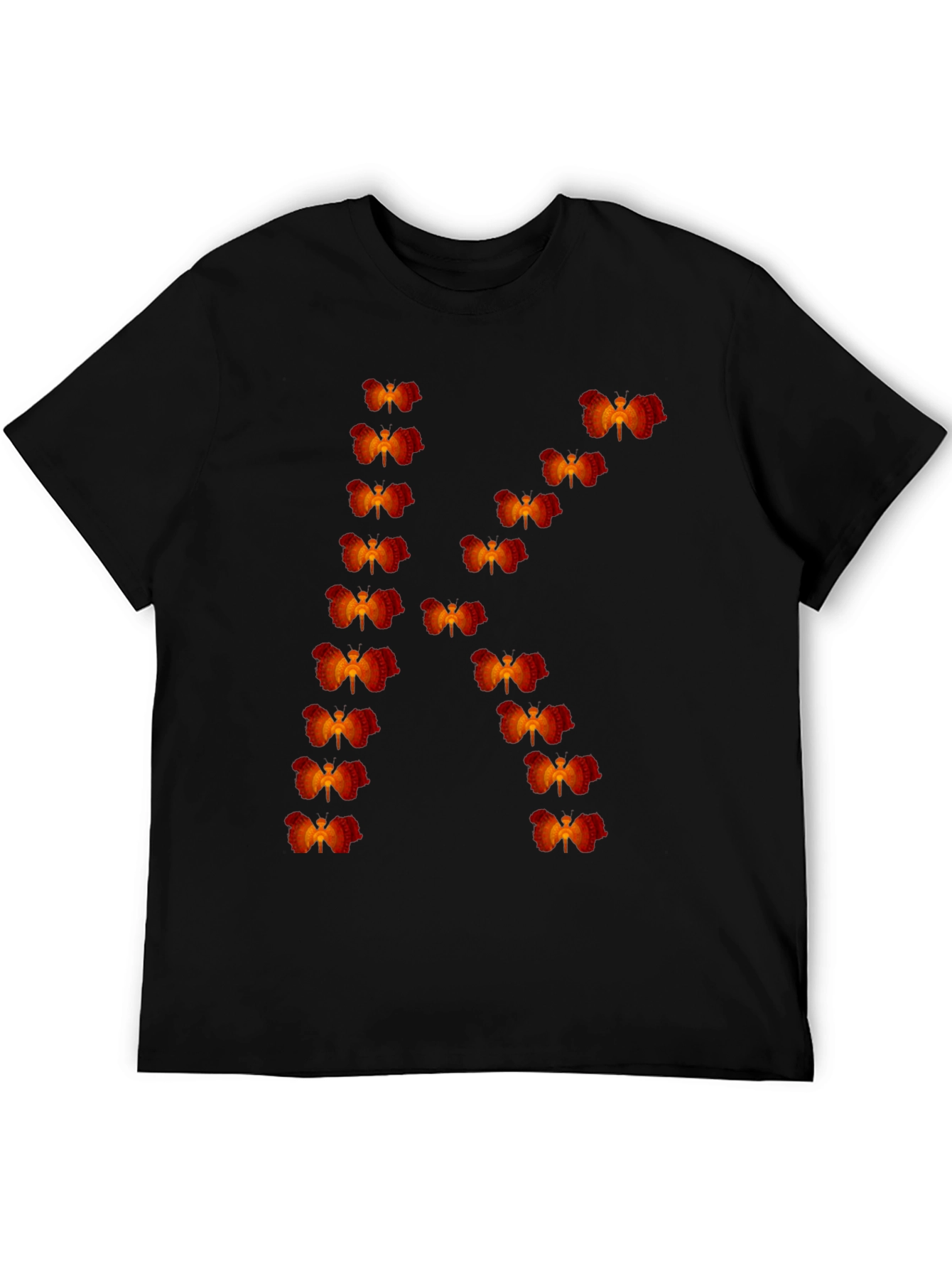 Black Phoenix Initial "K" Graphic Tee - Premium Cotton view 5