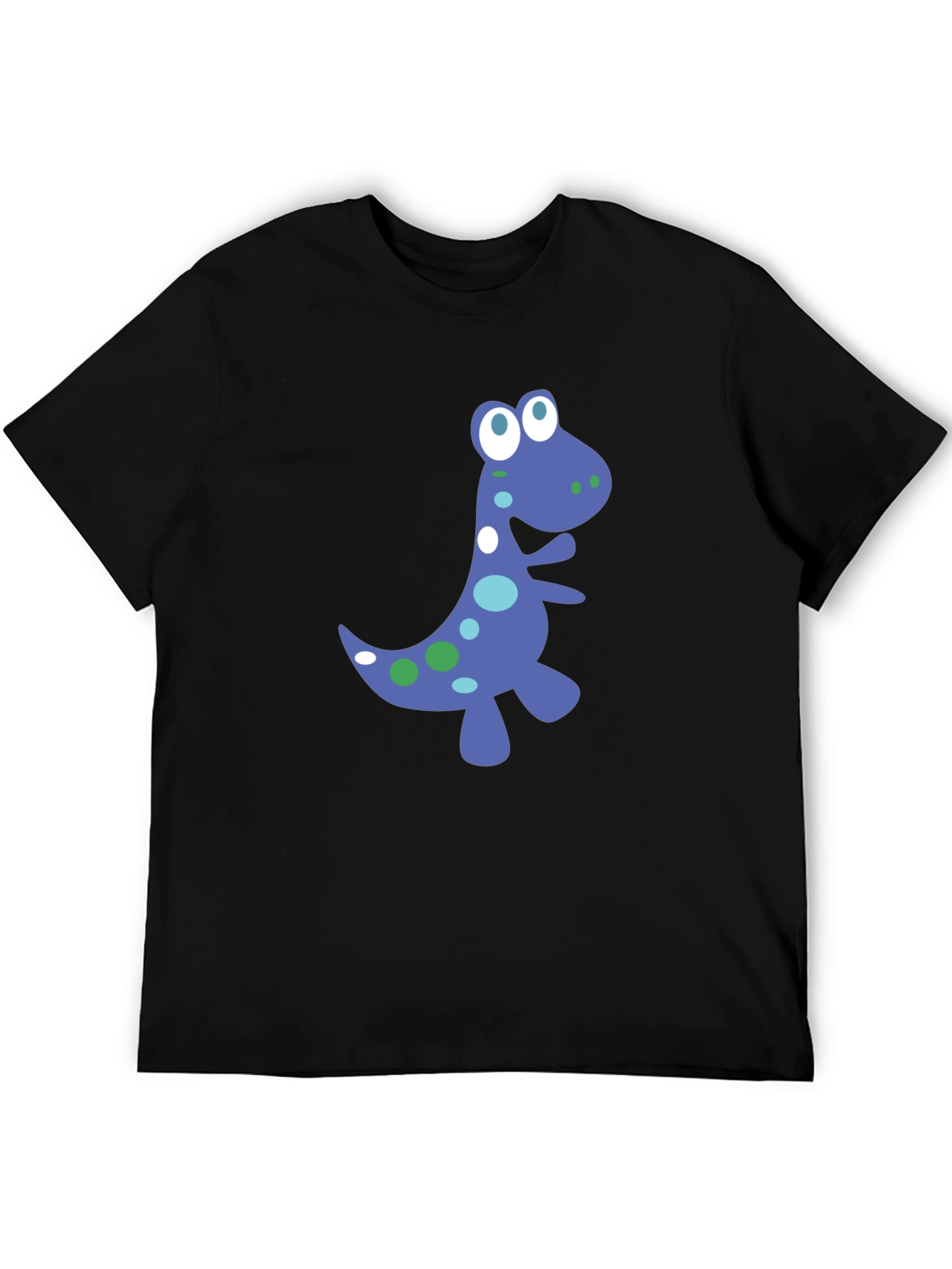 Black Dino Graphic Tee - Fun Black T-Shirt view 5