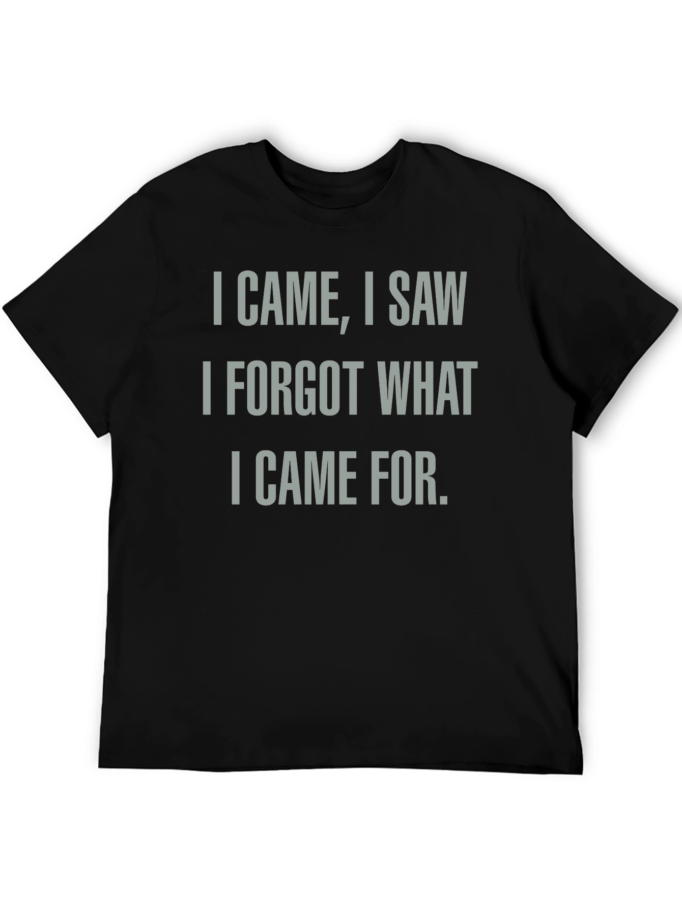 Black Funny I Came I Saw I Forgot T-Shirt view 5