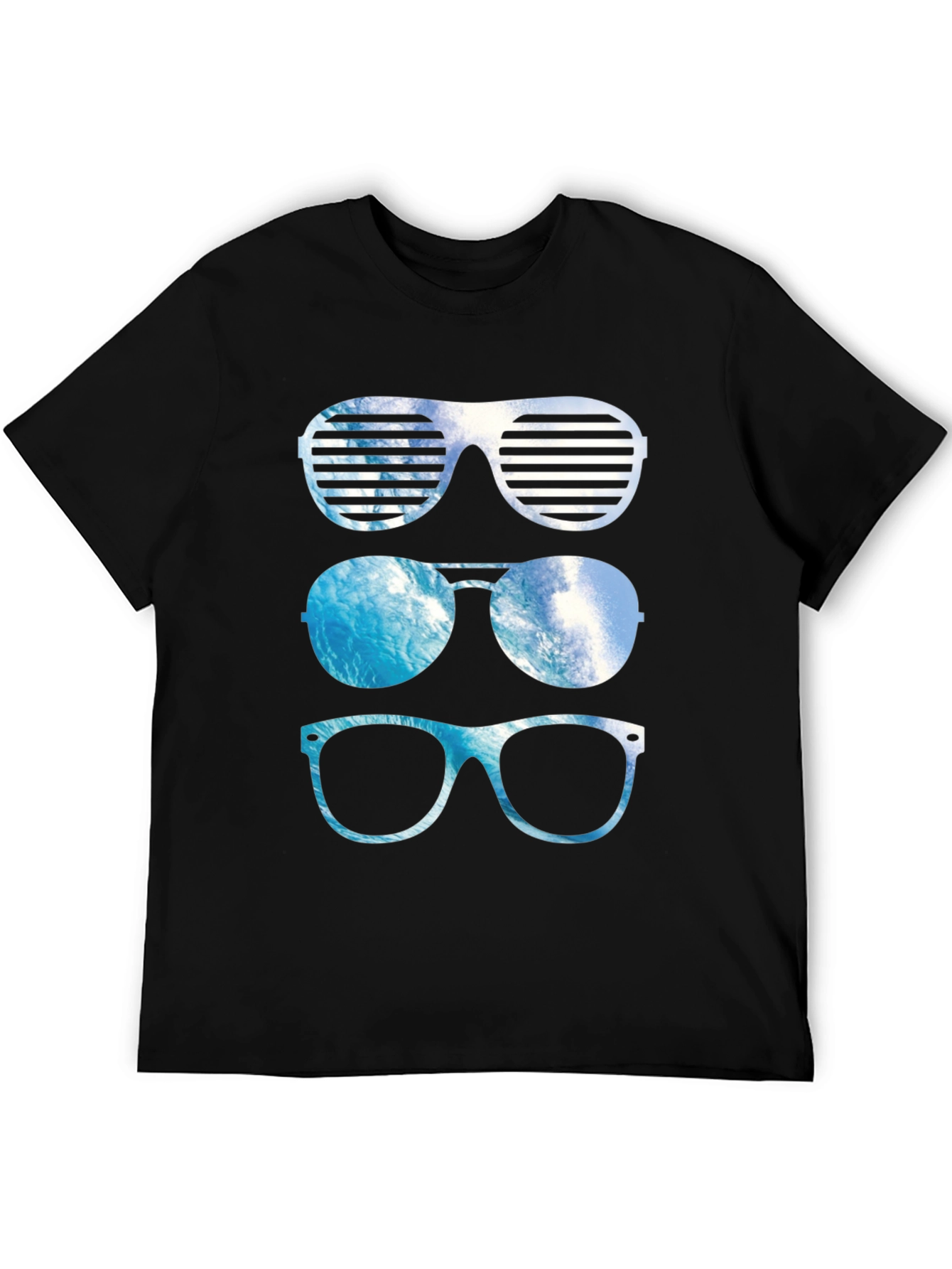 Black Cool Shades Graphic Tee view 5