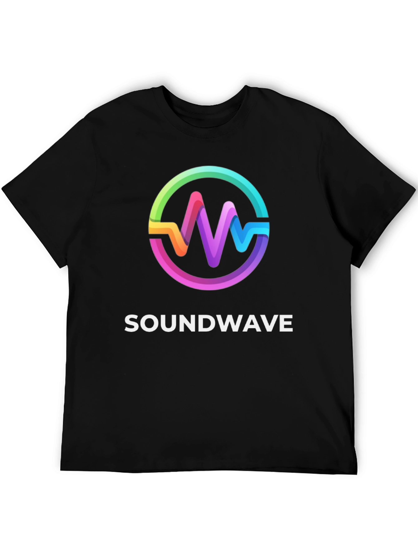 Black Soundwave Black Graphic Tee view 5