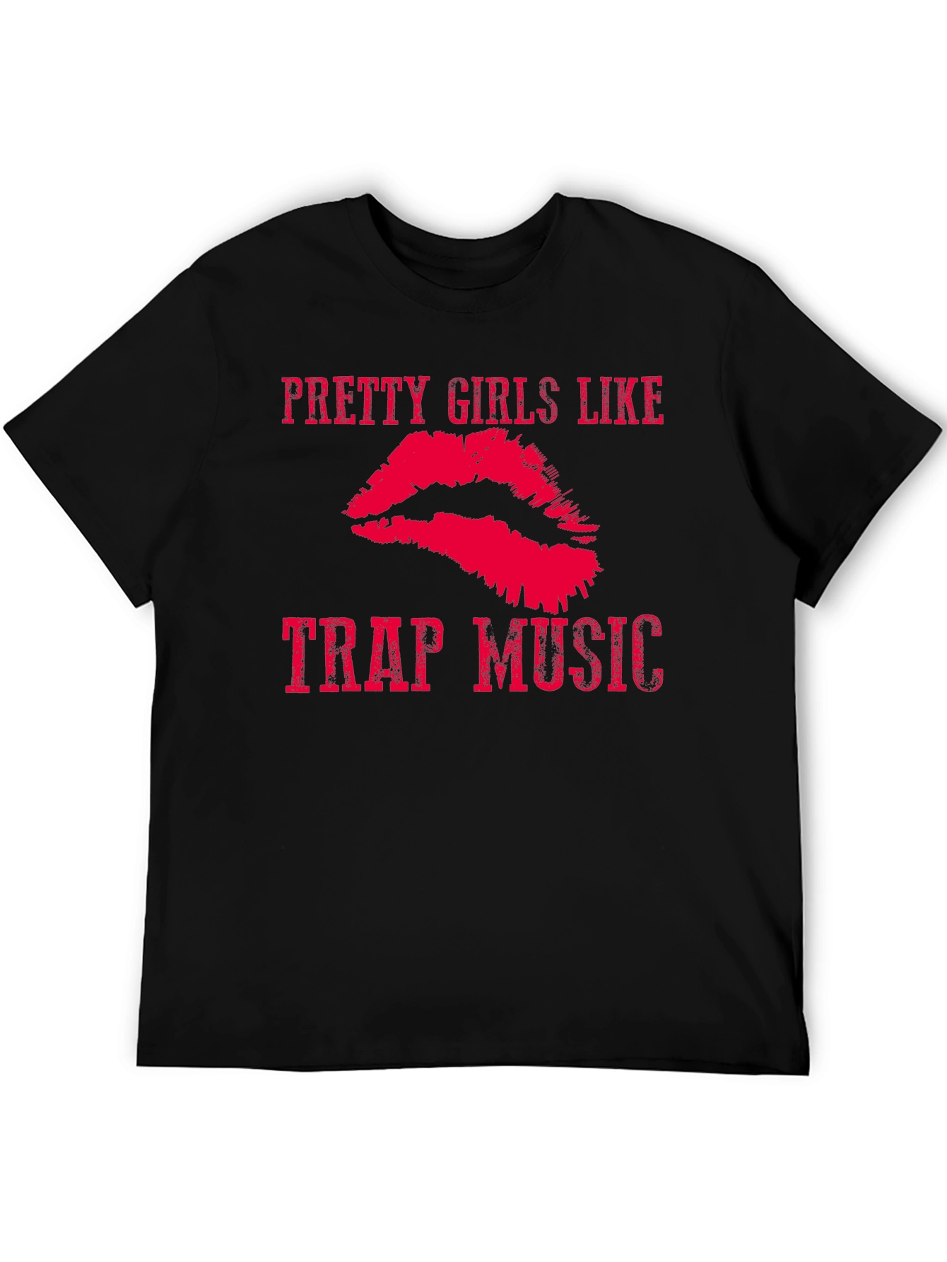 Black Pretty Girls Like Trap Music Graphic Tee view 5