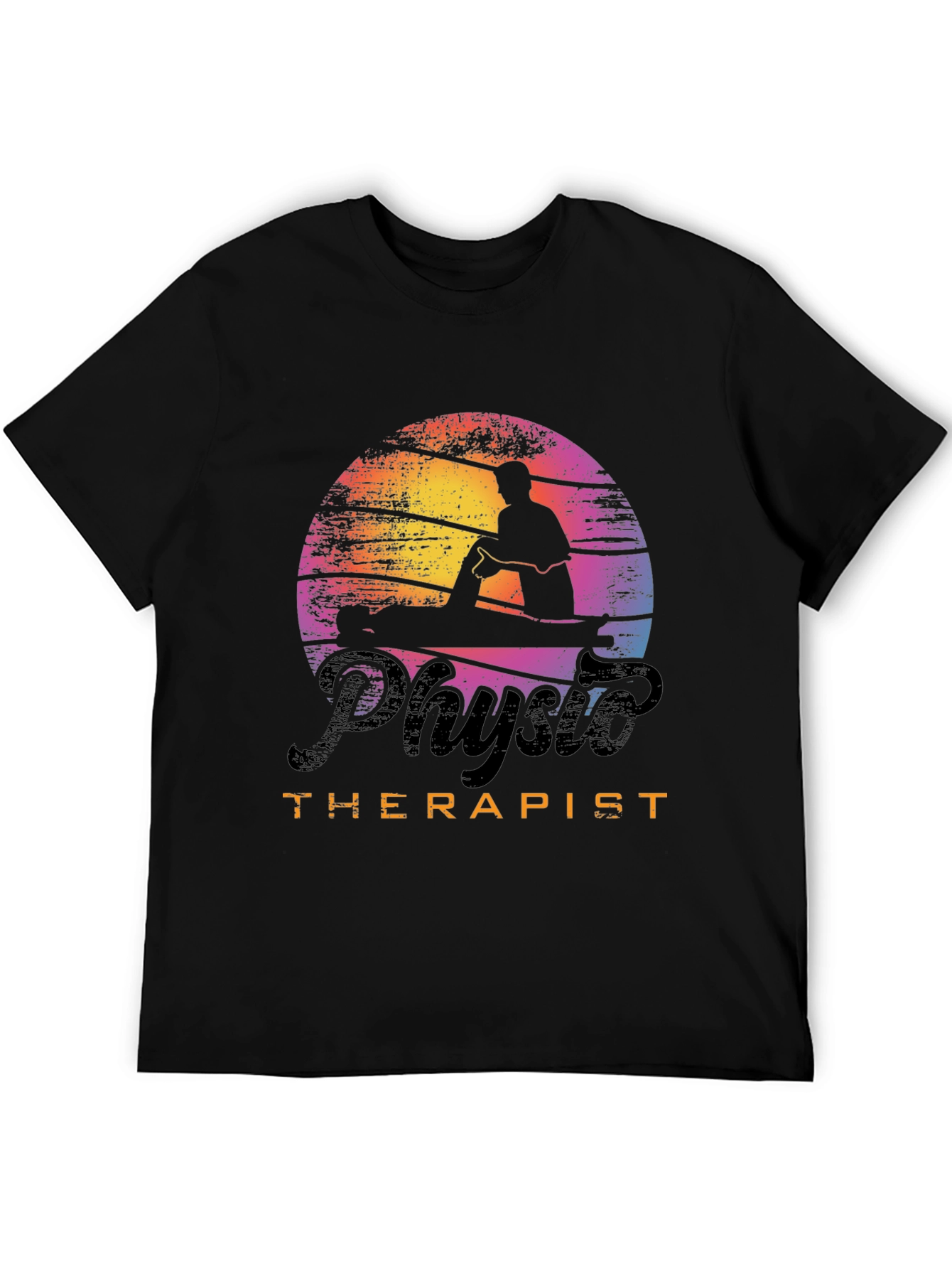 Black Physio Therapist Graphic T-Shirt - Stylish & Comfortable view 5