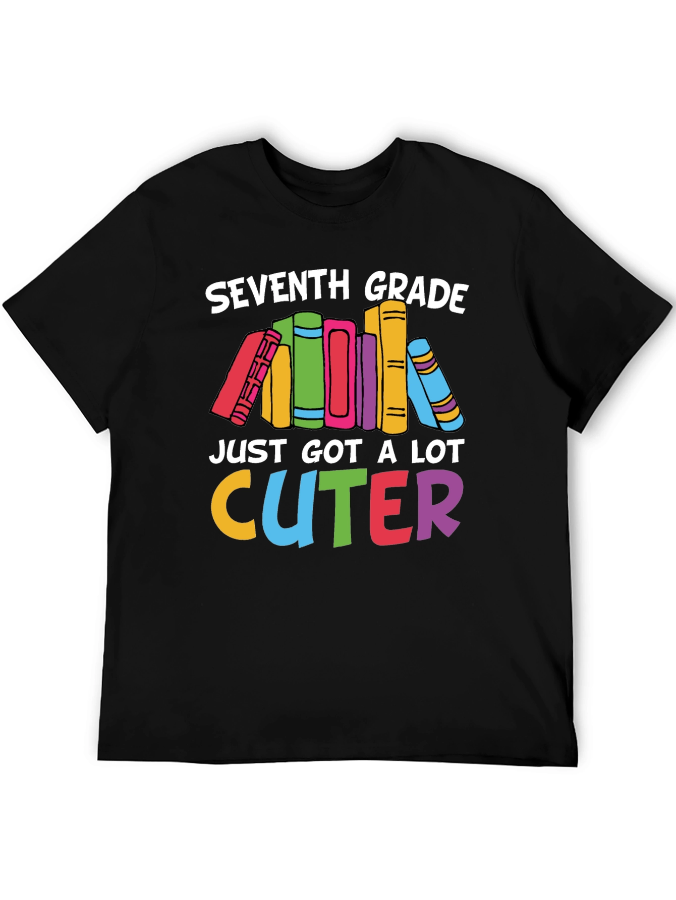 Black Seventh Grade Cuter T-Shirt - Back to School view 5