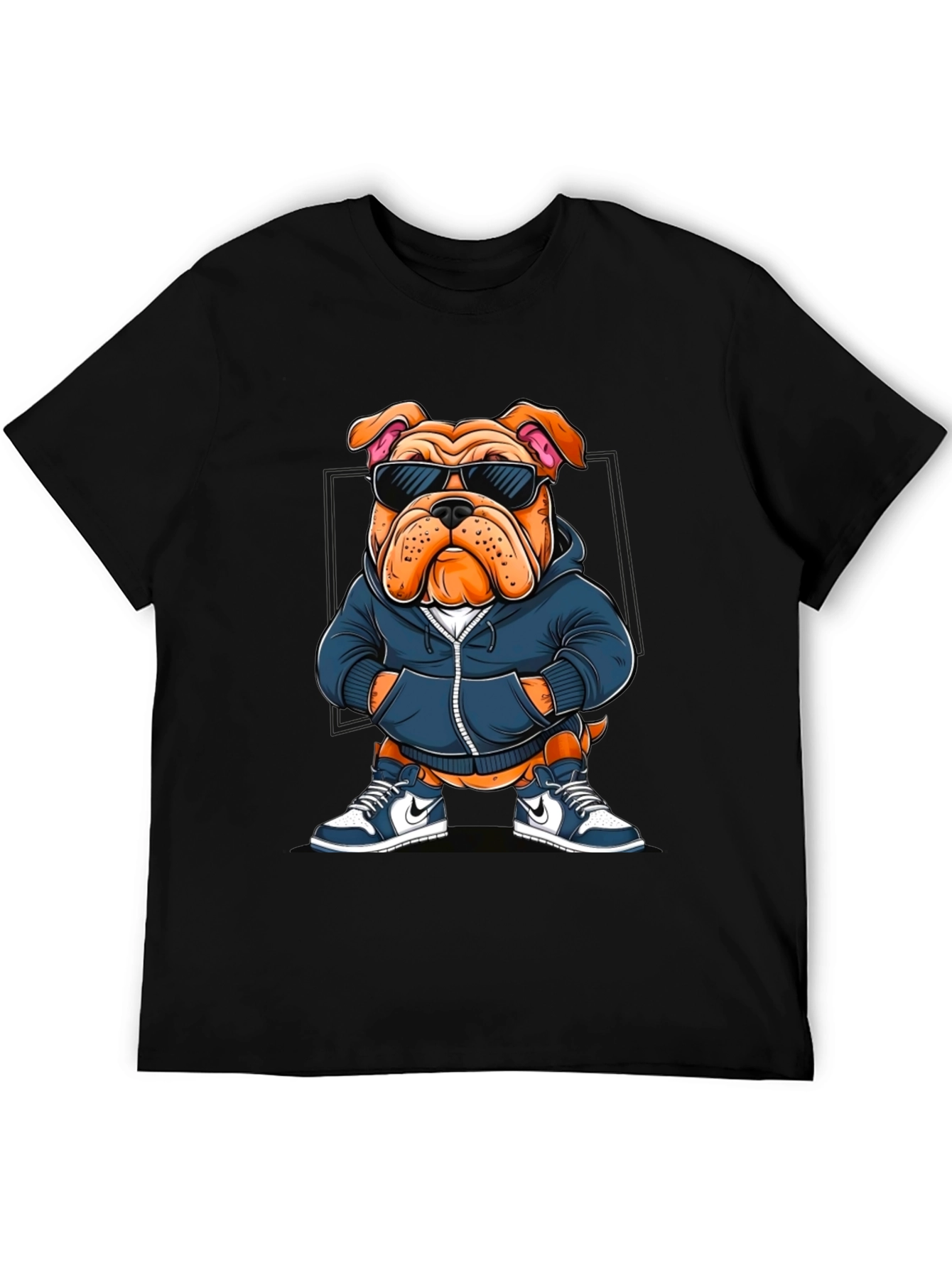 Cool Bulldog Graphic Tee - Trendy Canine Style - 5