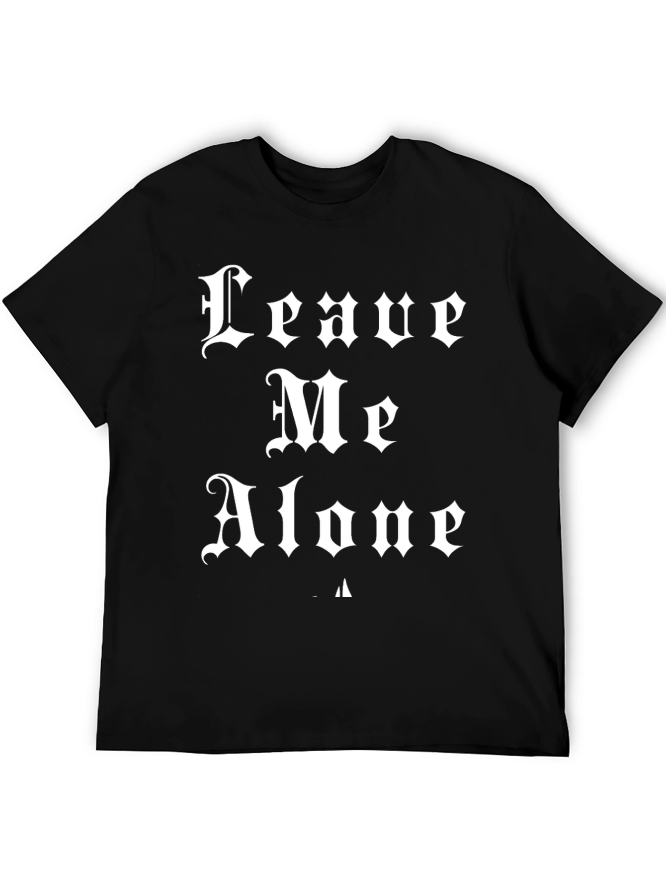 Black Leave Me Alone T-Shirt - Gothic Style view 5