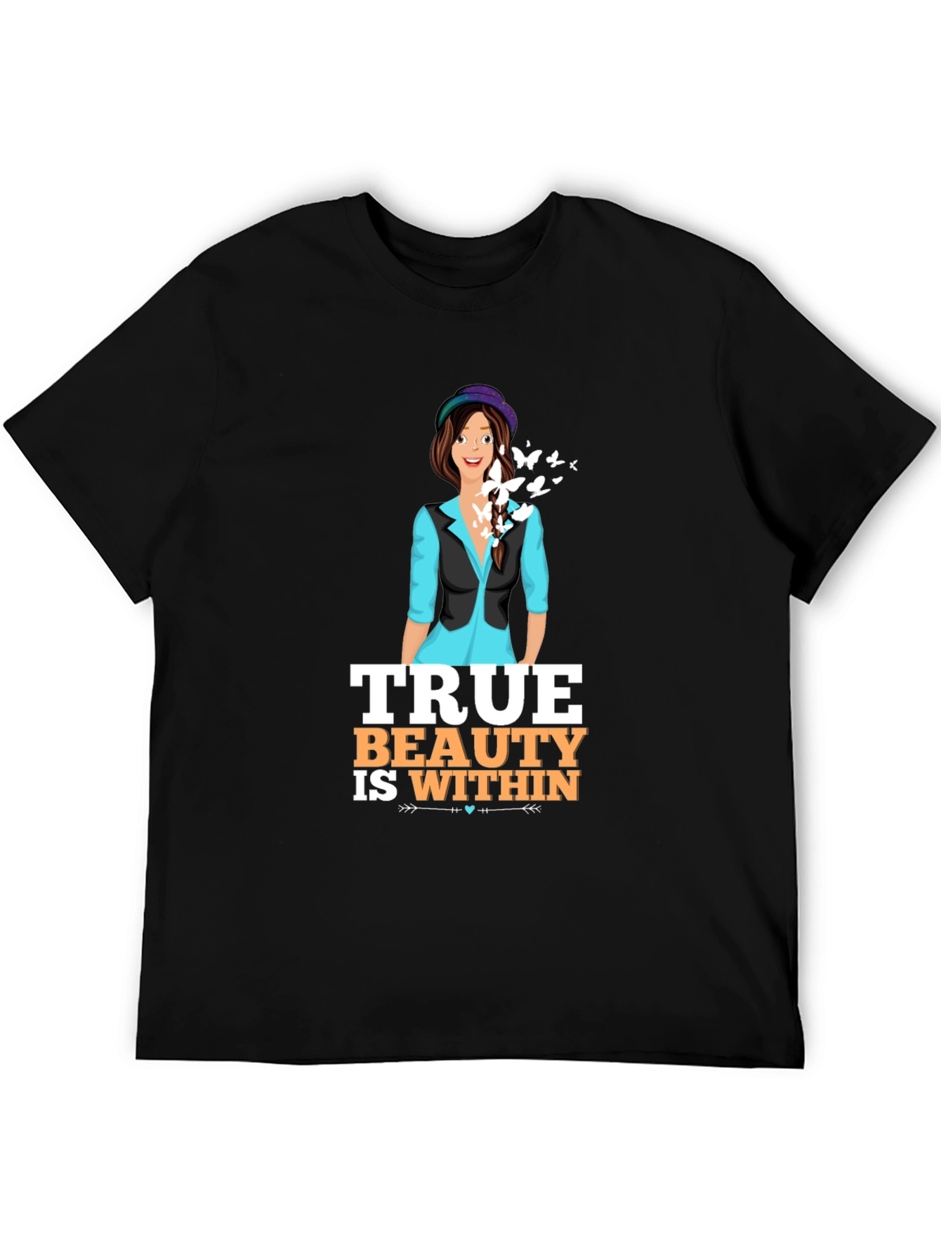 Black True Beauty Within Graphic T-Shirt view 5