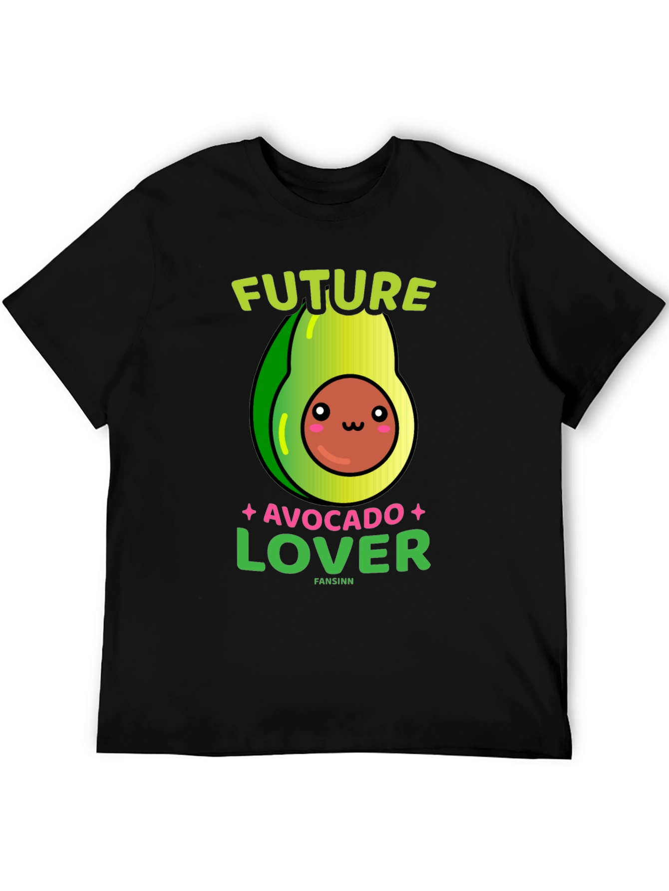 Black Future Avocado Lover T-Shirt view 5