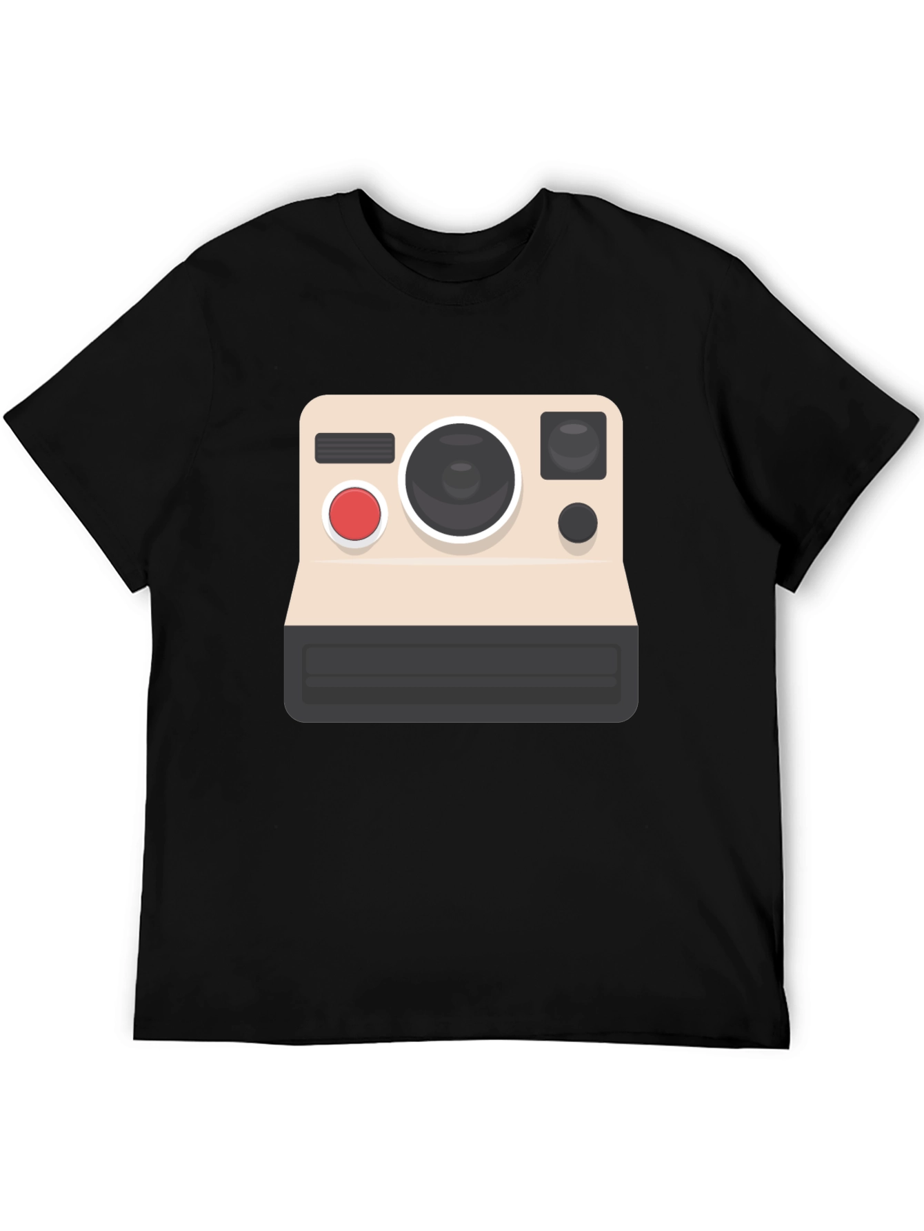 Black Vintage Camera Graphic Tee - Classic Style view 5