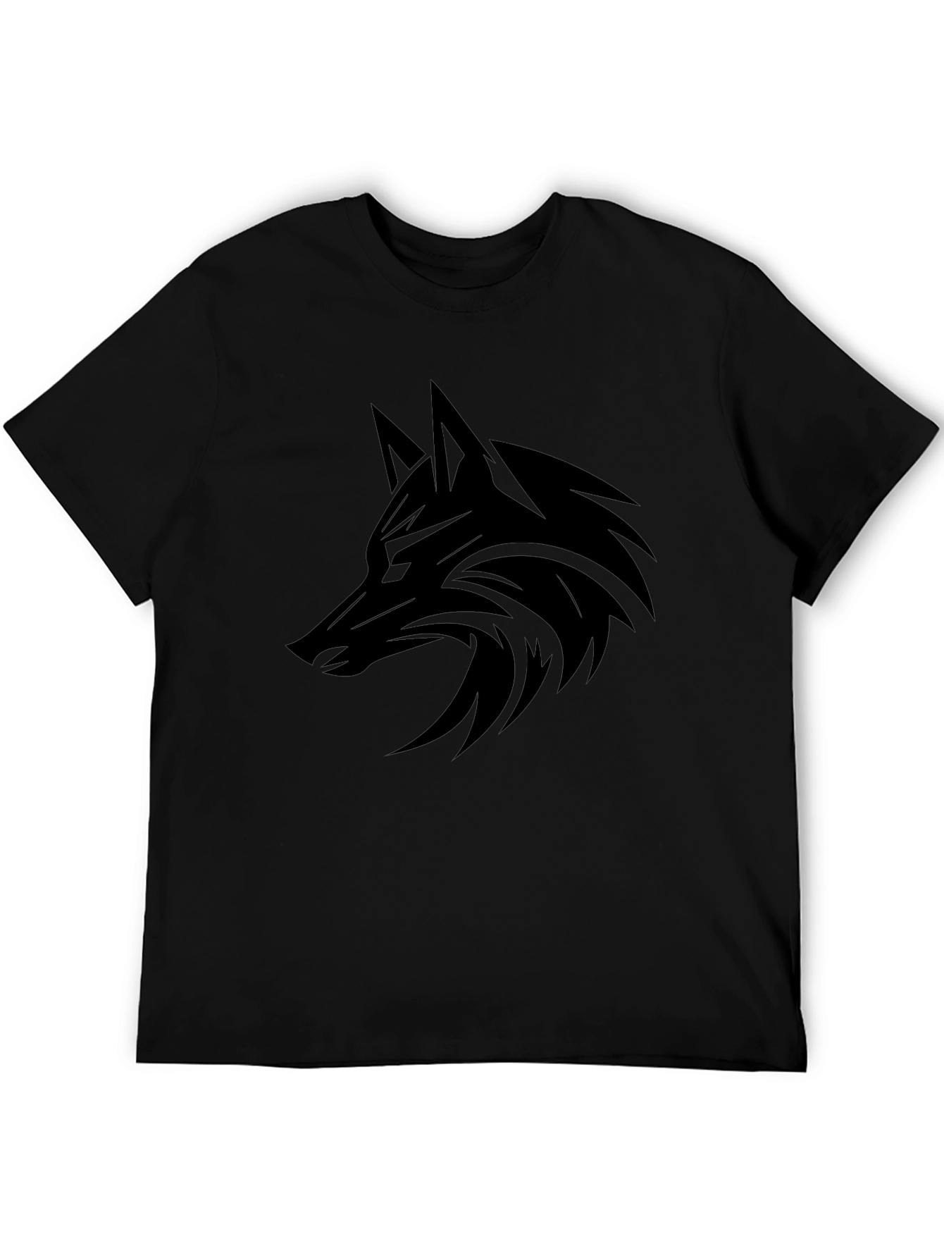 Black Black Wolf Graphic Tee - Men's Style view 5