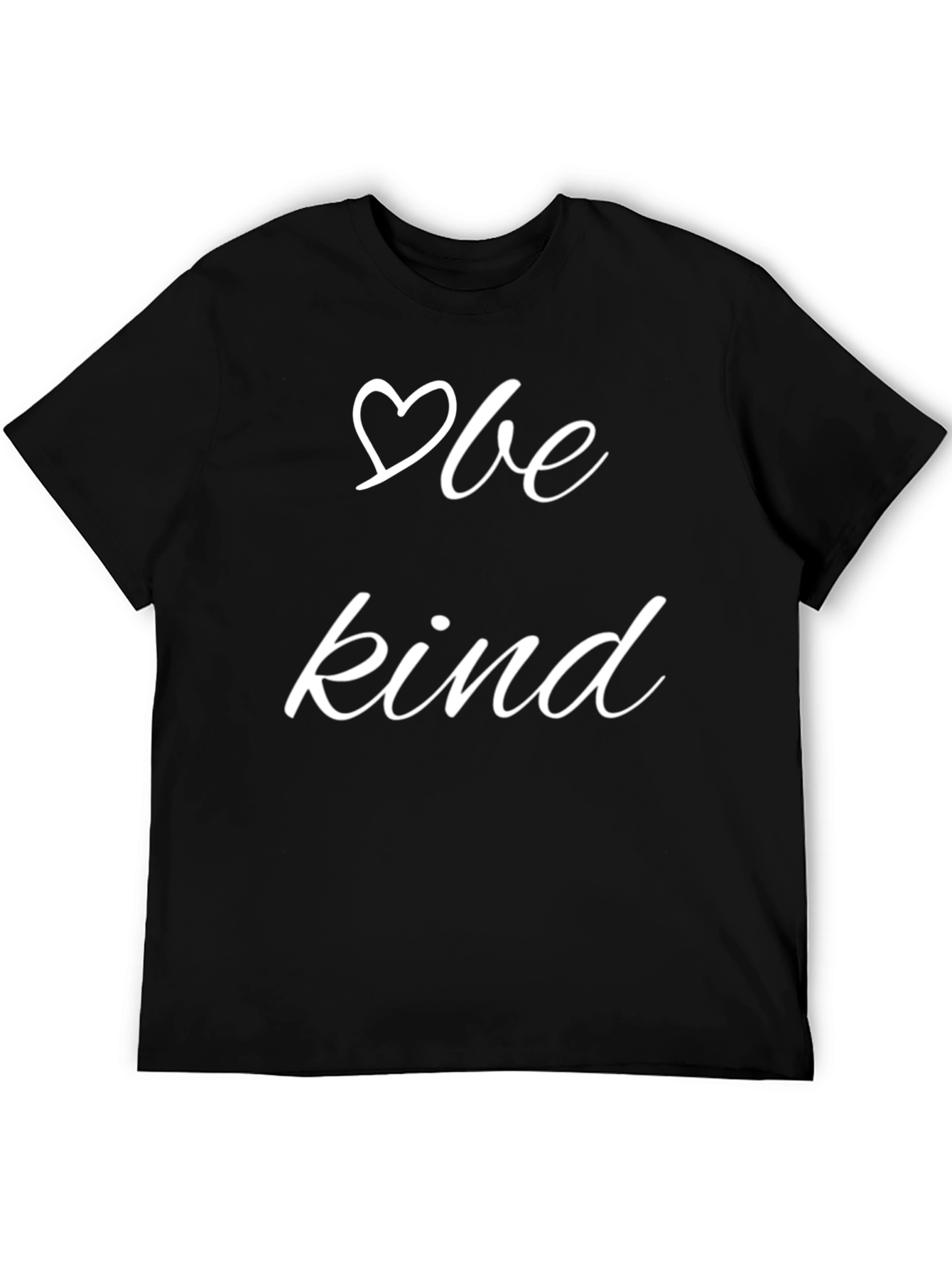 Black Be Kind Black T-Shirt - Positive Message Tee view 5