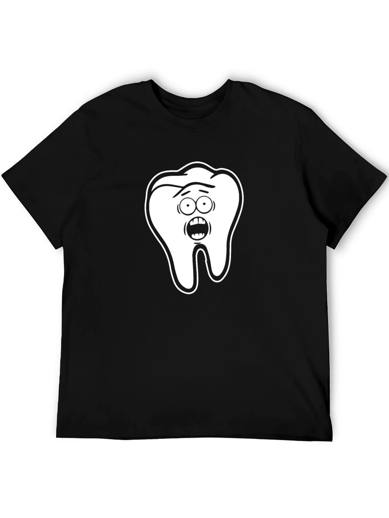 Black Funny Tooth Graphic T-Shirt - Black view 5