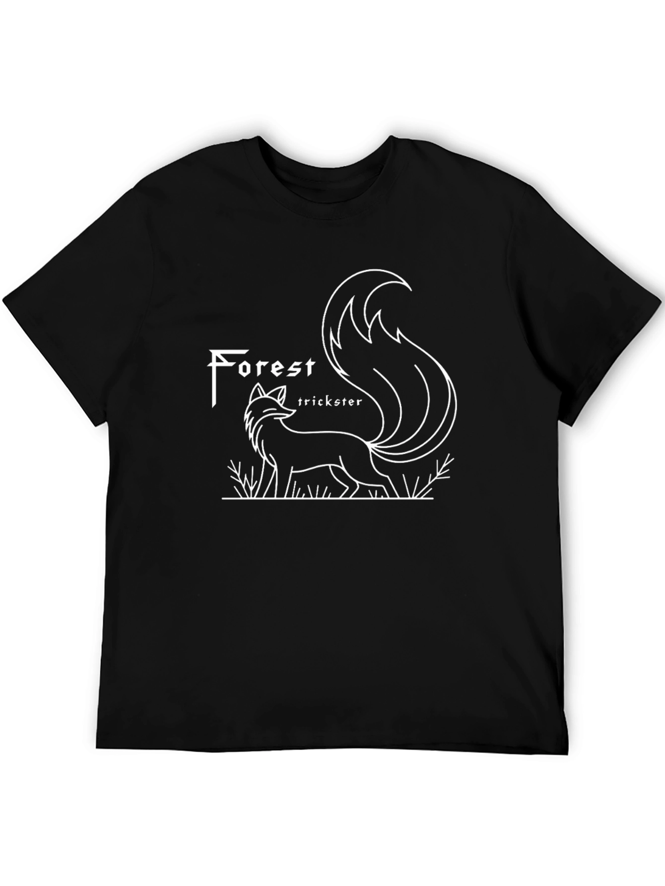 Black Forest Trickster Fox Graphic T-Shirt view 5