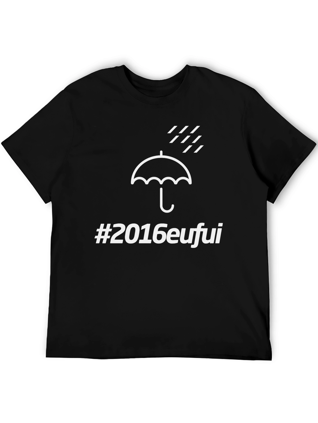 Black Umbrella 2016eufui Graphic Tee - Mens Black T-Shirt view 5
