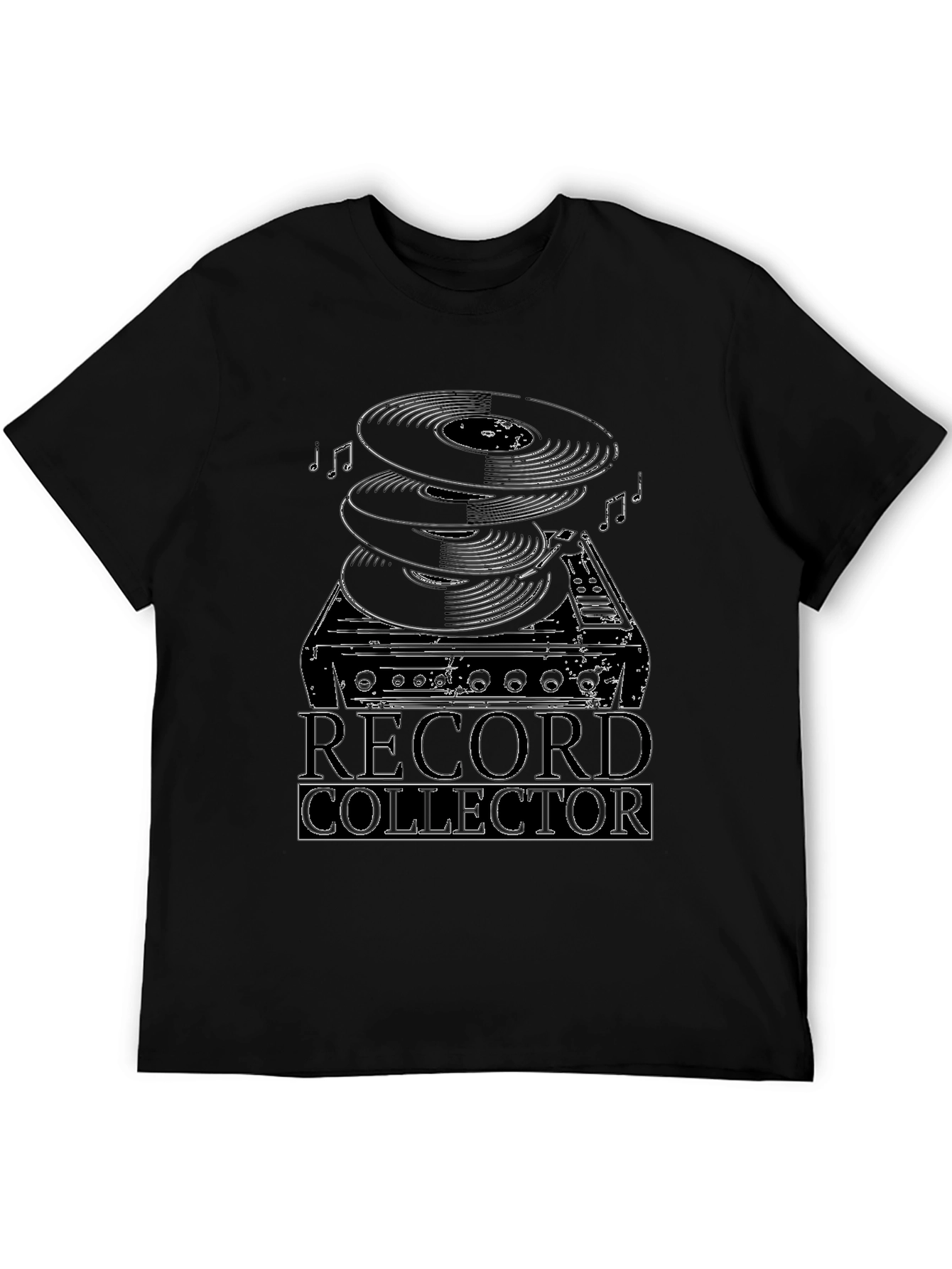 Black Record Collector Graphic T-Shirt  view 5