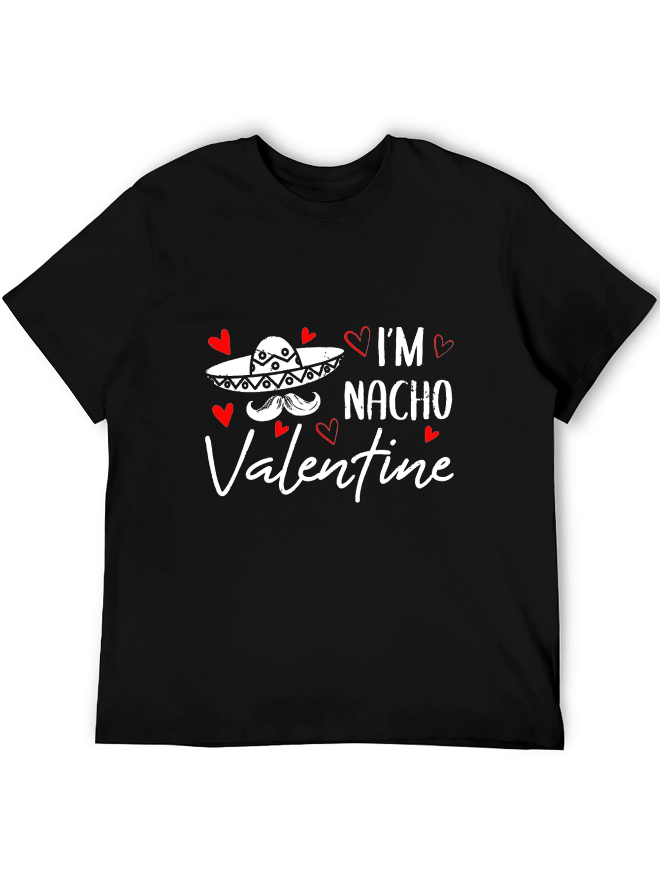 Black I'm Nacho Valentine T-Shirt Funny Valentine's Day Tee view 5