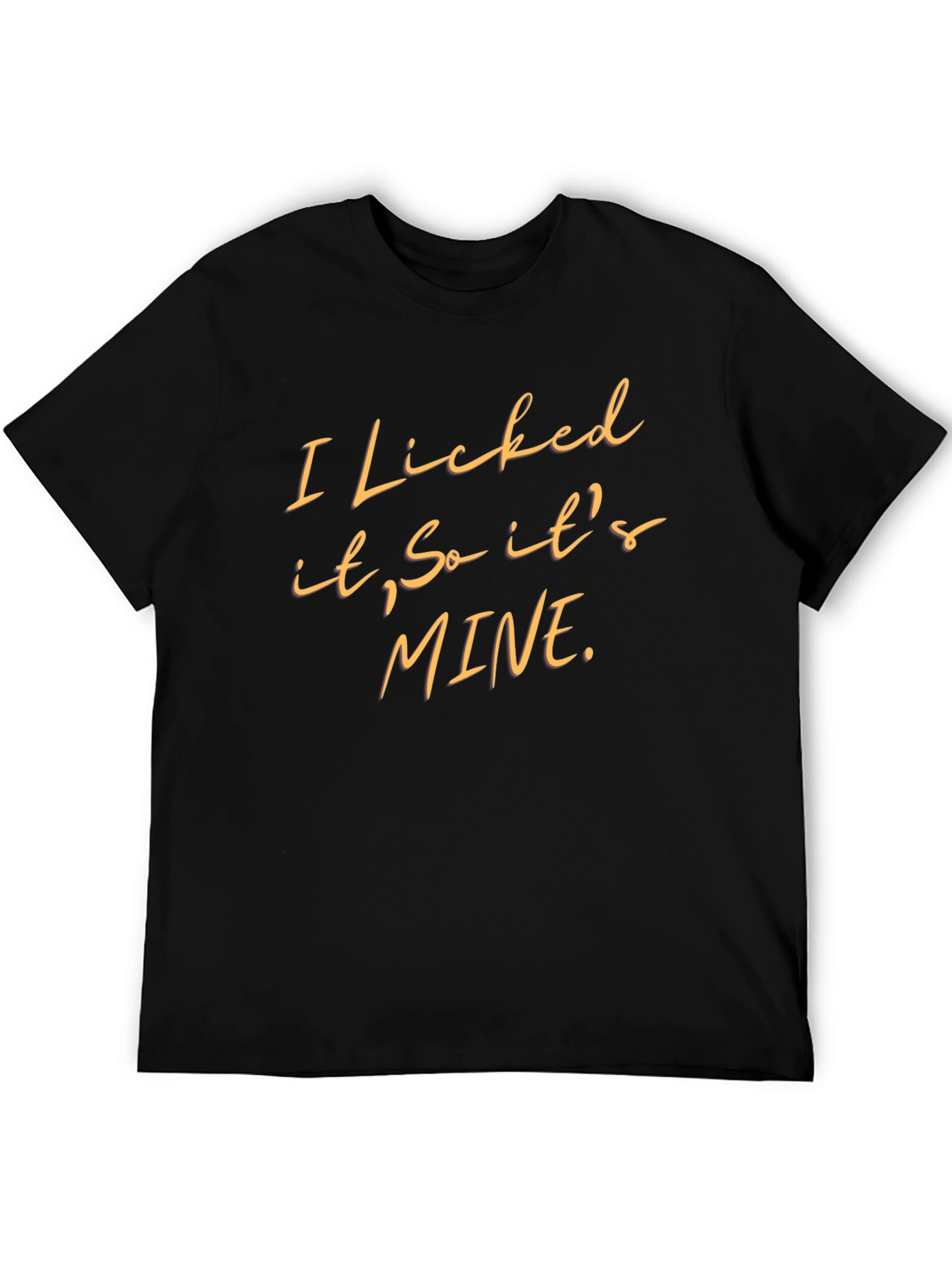 Black Funny "I Licked It, So It's Mine" Graphic Tee view 5
