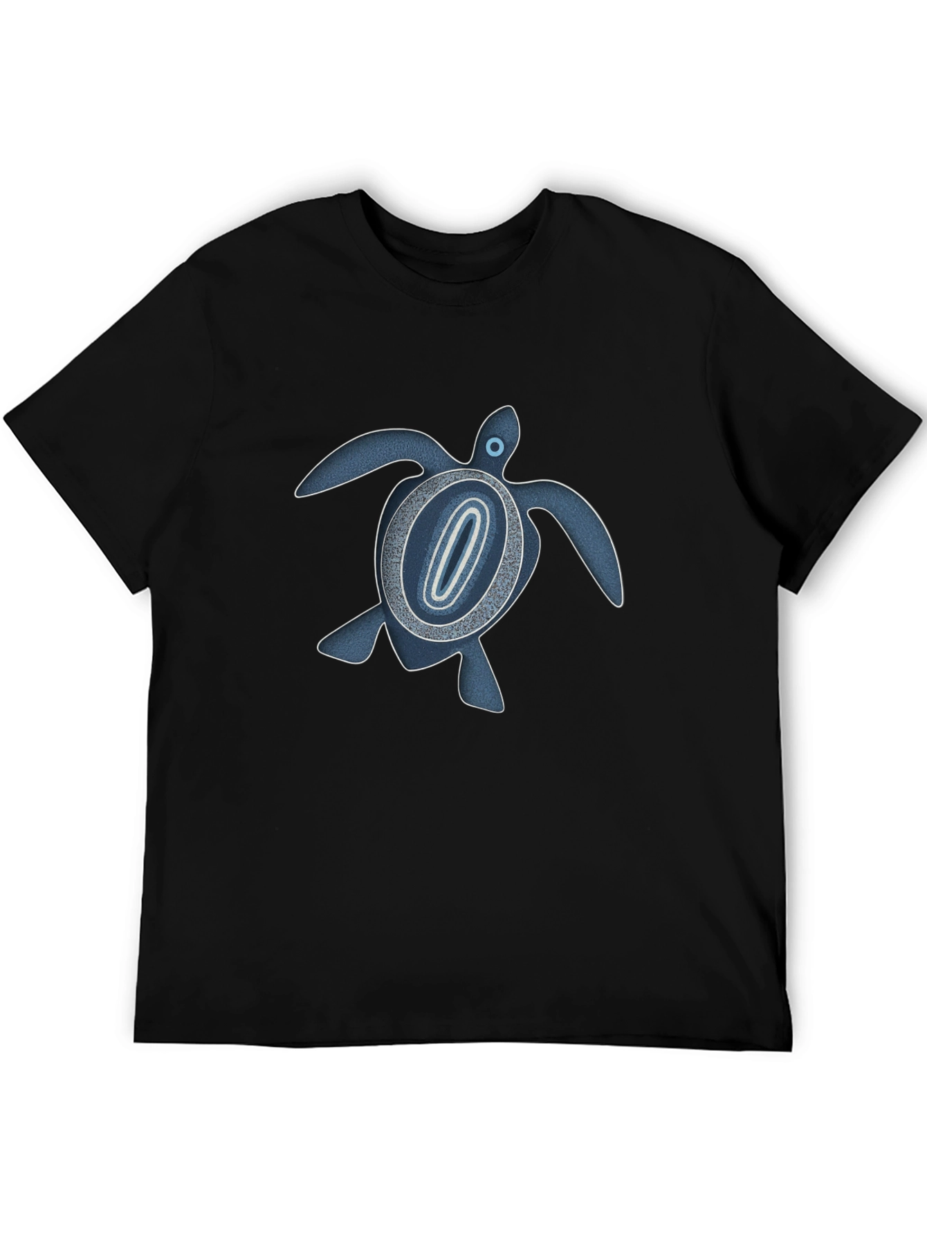 Black Turtle Graphic Print T-Shirt - Black view 5