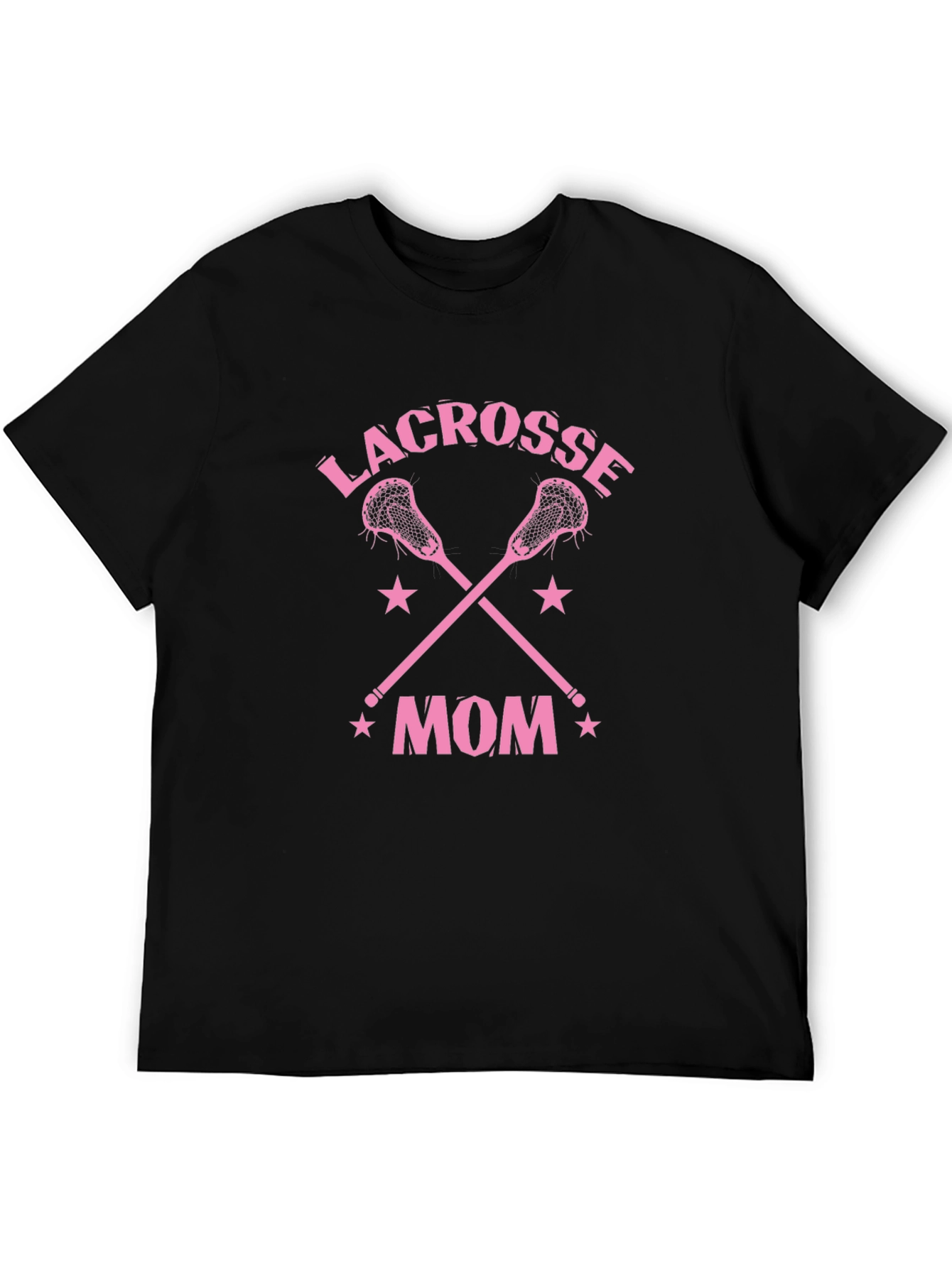 Black Lacrosse Mom Graphic Tee view 5