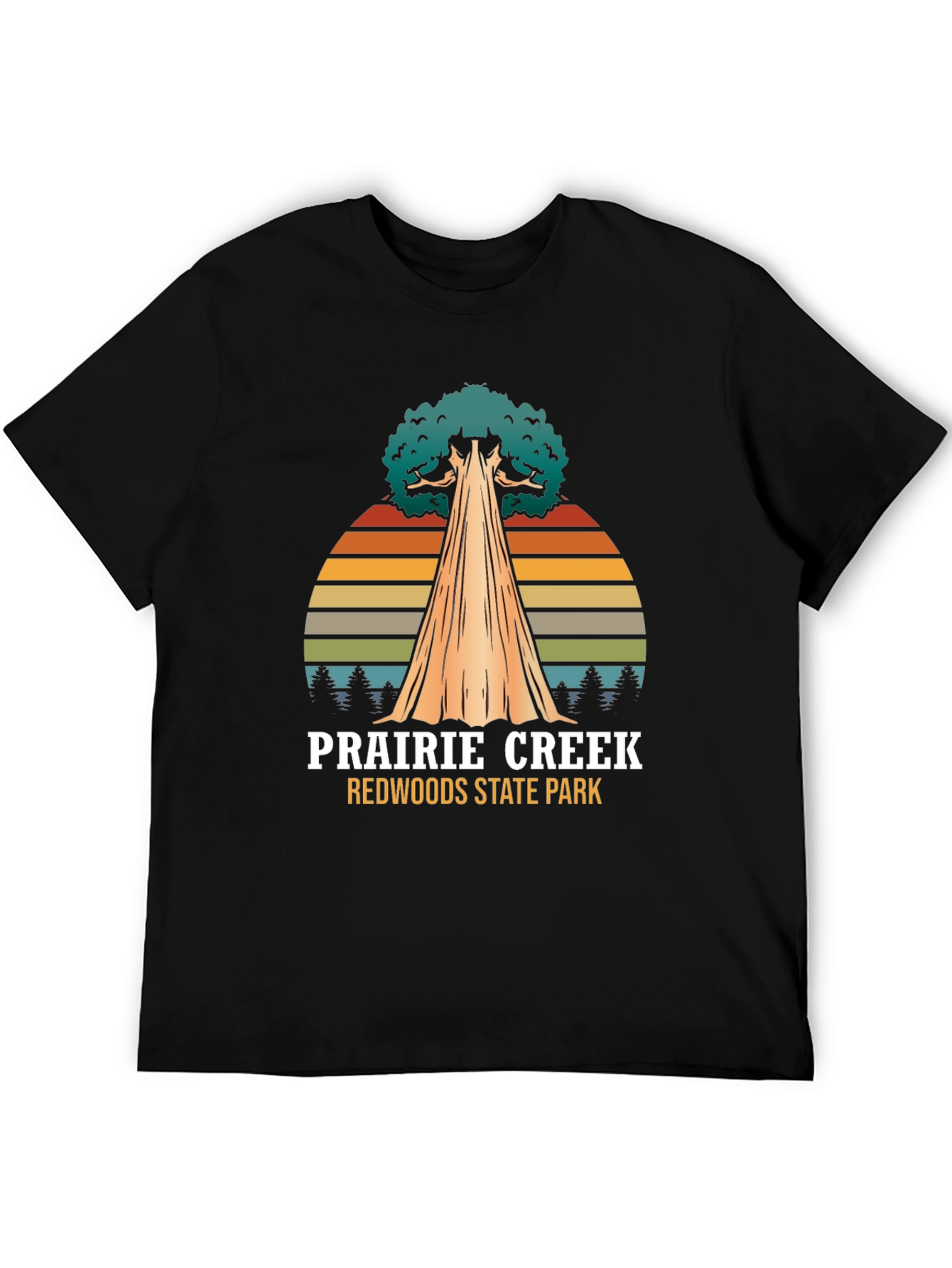 Black Prairie Creek Redwoods State Park T-Shirt view 5
