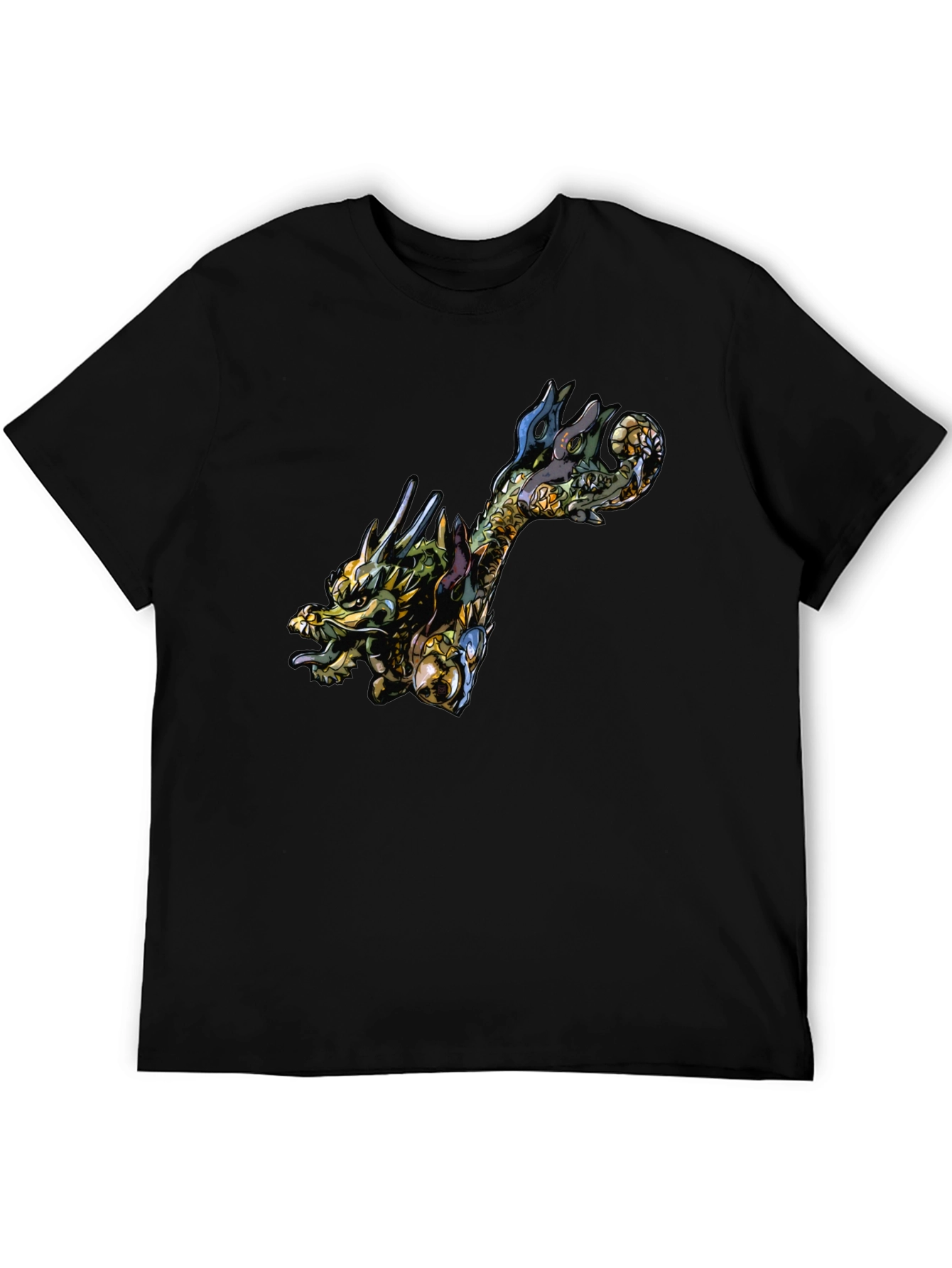 Black Dragon Graphic Black Tee - Unique Style view 5