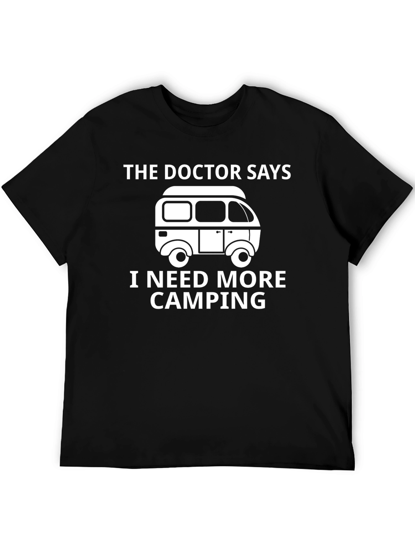 Black Camping Lover T-Shirt: The Doctor Says I Need More Camping view 5