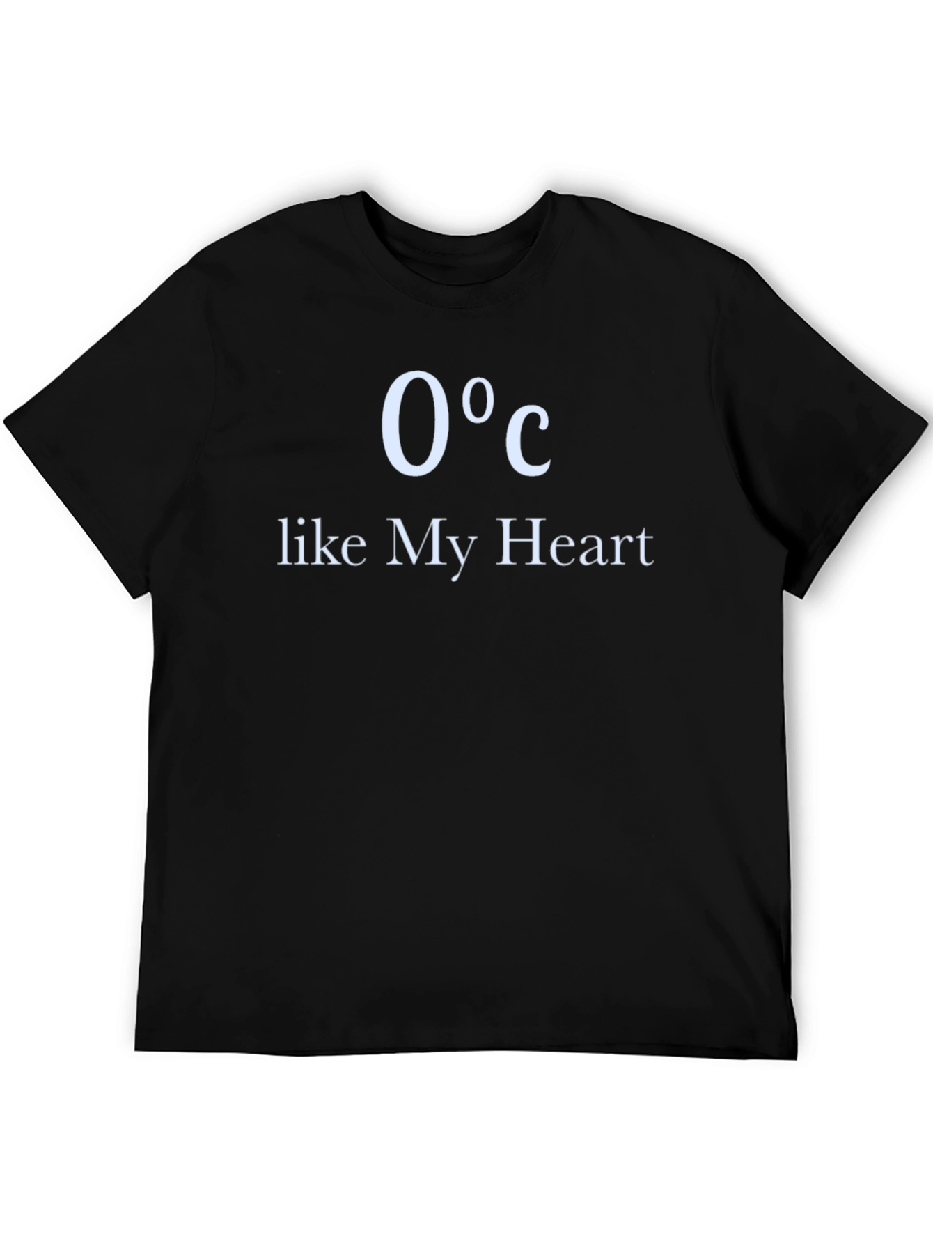 Black 0°C Like My Heart Graphic T-Shirt view 5