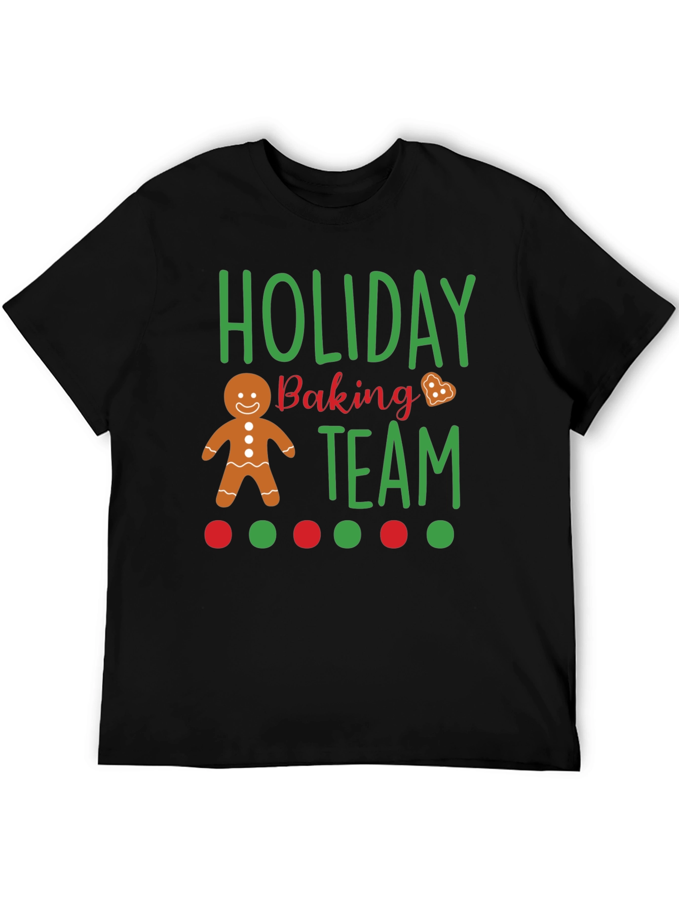 Black Holiday Baking Team T-Shirt view 5