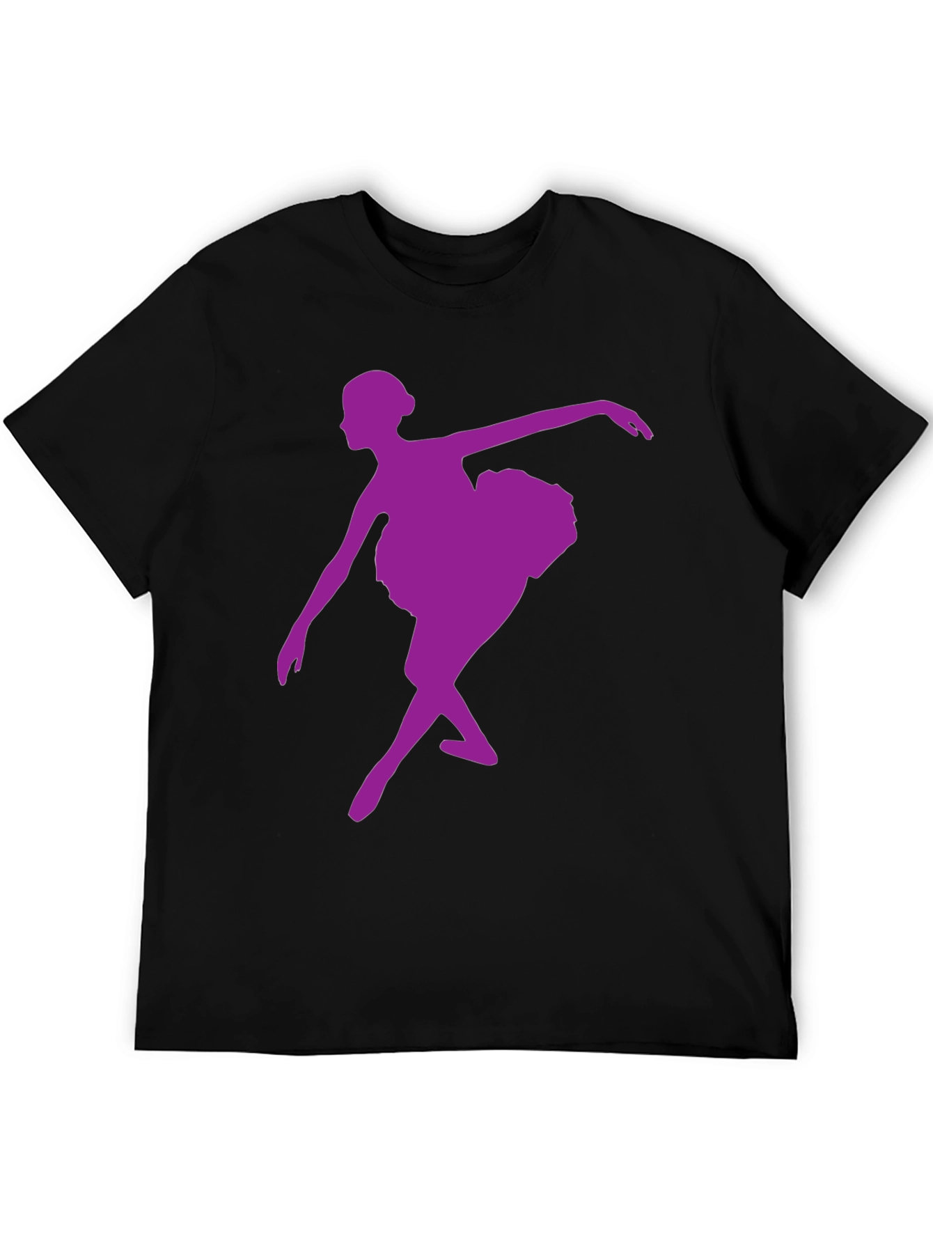 Black Ballerina Graphic Tee - Dance Lover's T-Shirt view 5