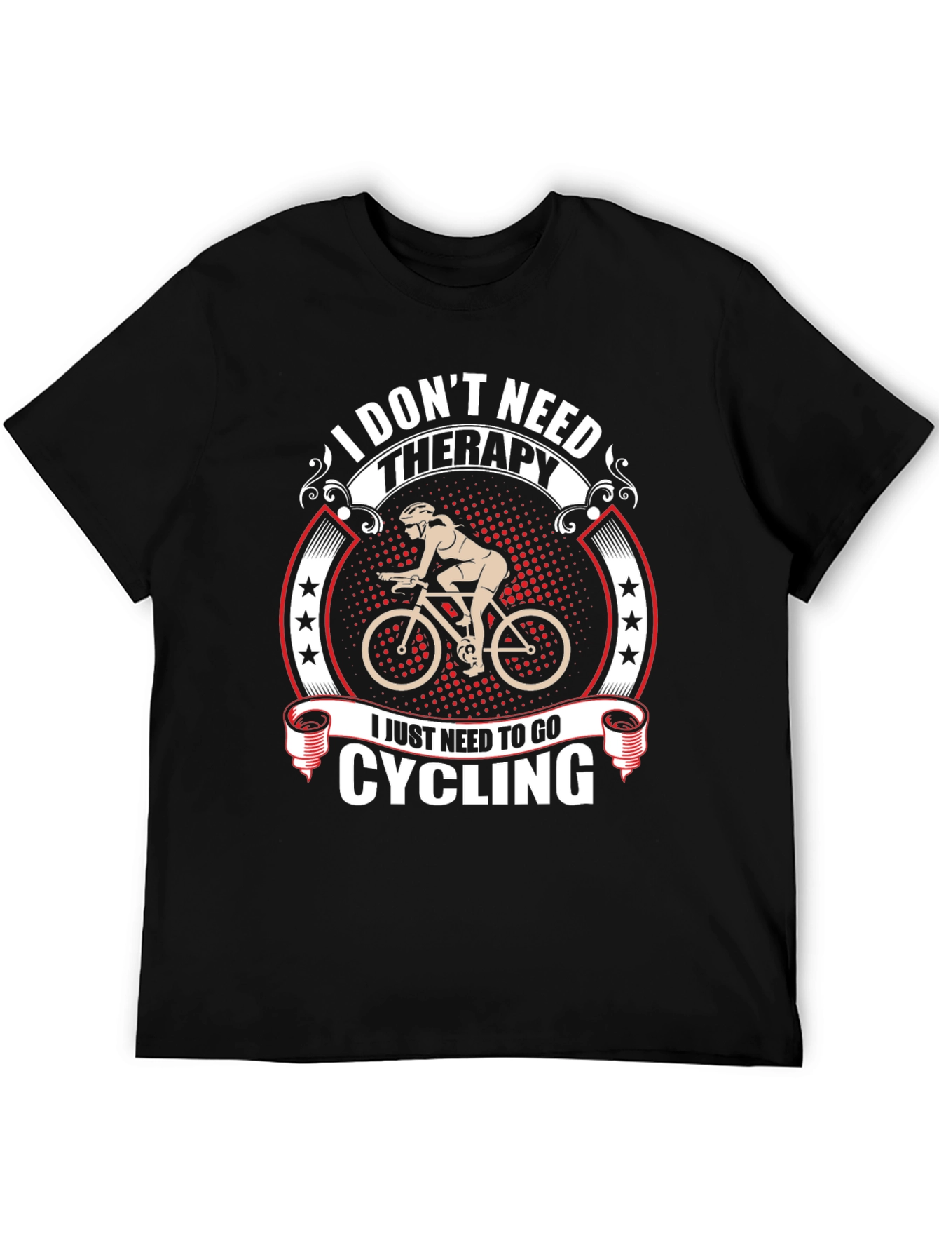 Cycling Therapy Black T-Shirt - 5