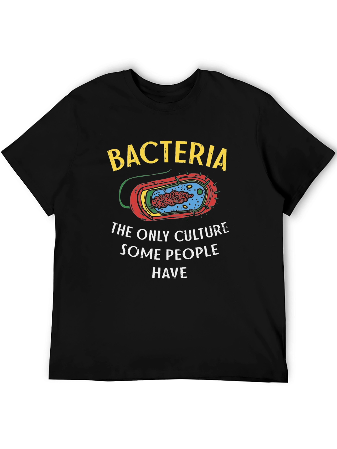 Black Bacteria Culture Humor T-Shirt view 5
